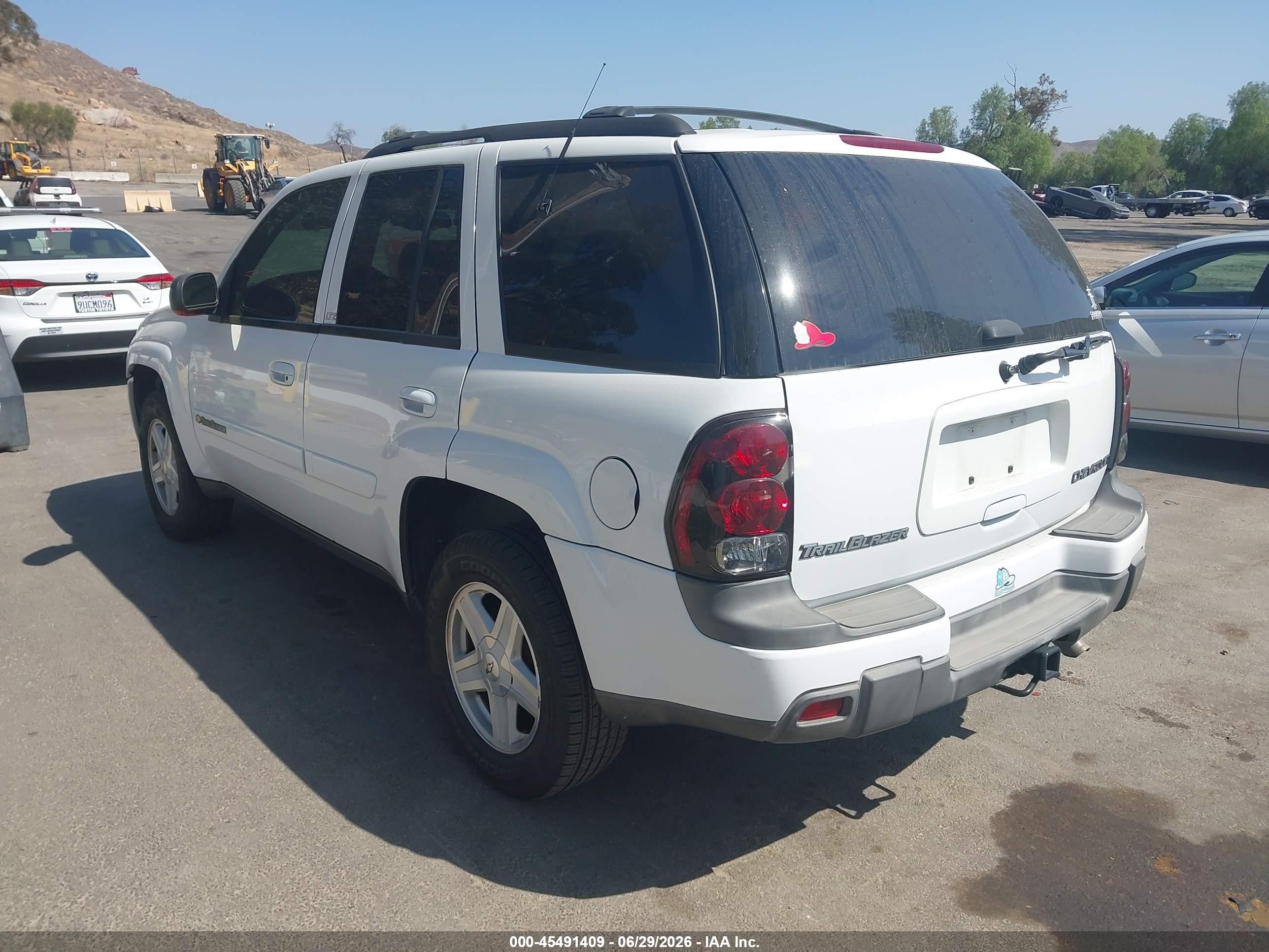 2002 Chevrolet Trailblazer Ltz White vin: 1GNDS13S222289296