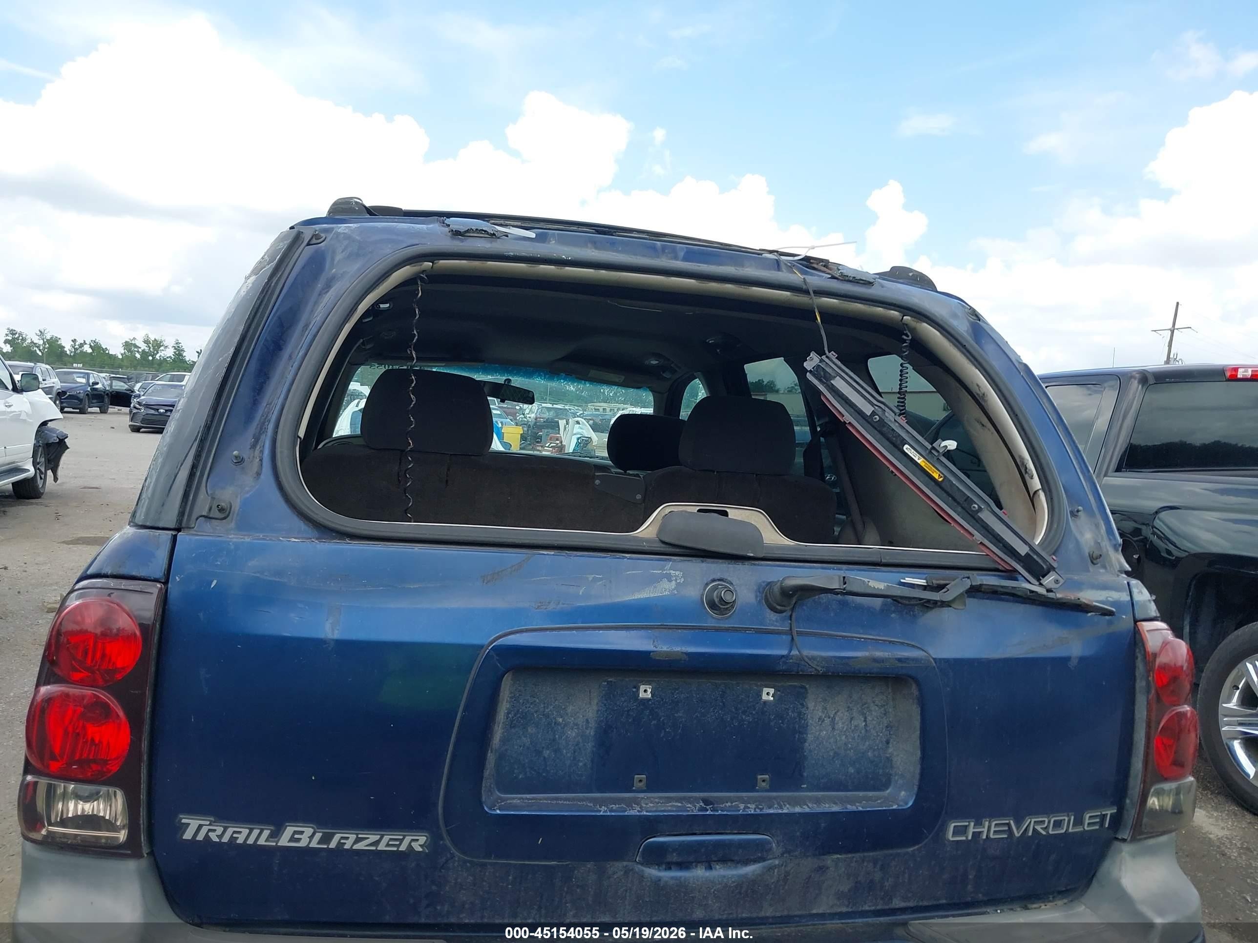 2002 Chevrolet Trailblazer Ls Blue vin: 1GNDS13S222523680