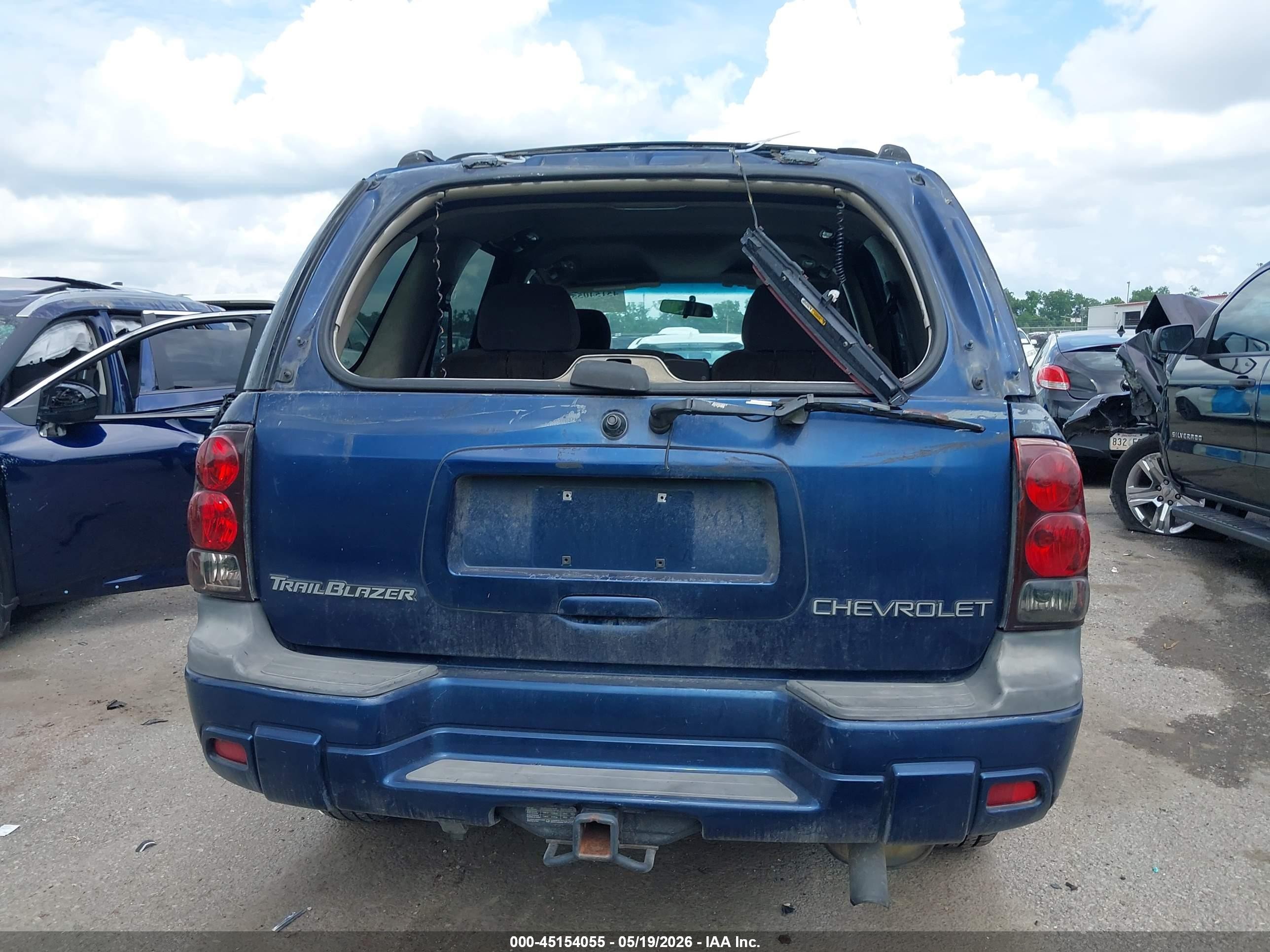 2002 Chevrolet Trailblazer Ls Blue vin: 1GNDS13S222523680