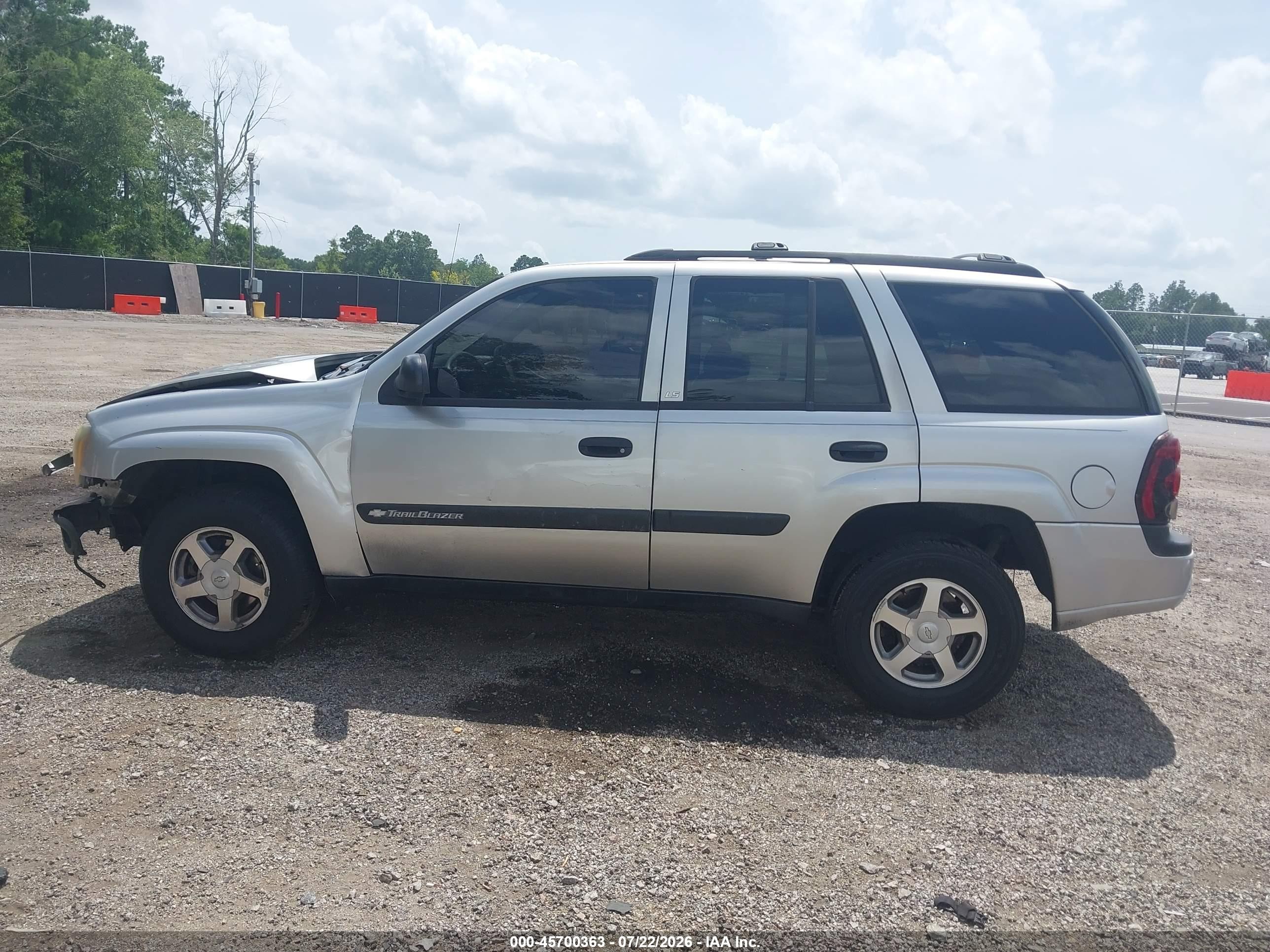 2004 Chevrolet Trailblazer Ls Silver vin: 1GNDS13S242194997