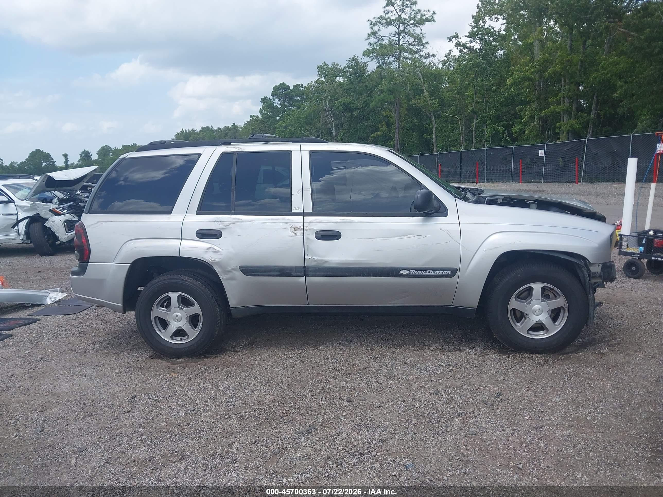 2004 Chevrolet Trailblazer Ls Silver vin: 1GNDS13S242194997