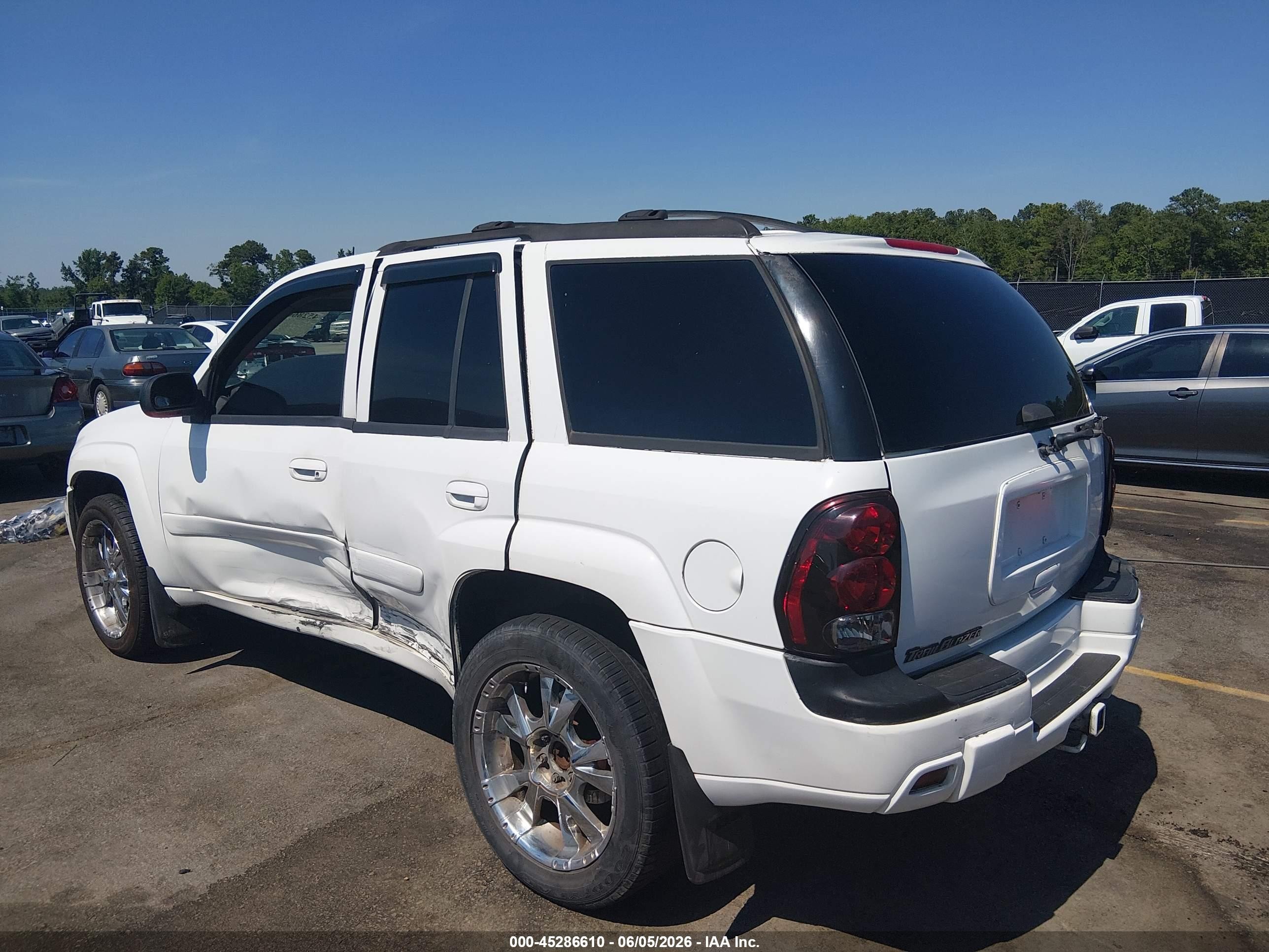 2005 Chevrolet Trailblazer Lt White vin: 1GNDS13S252247876