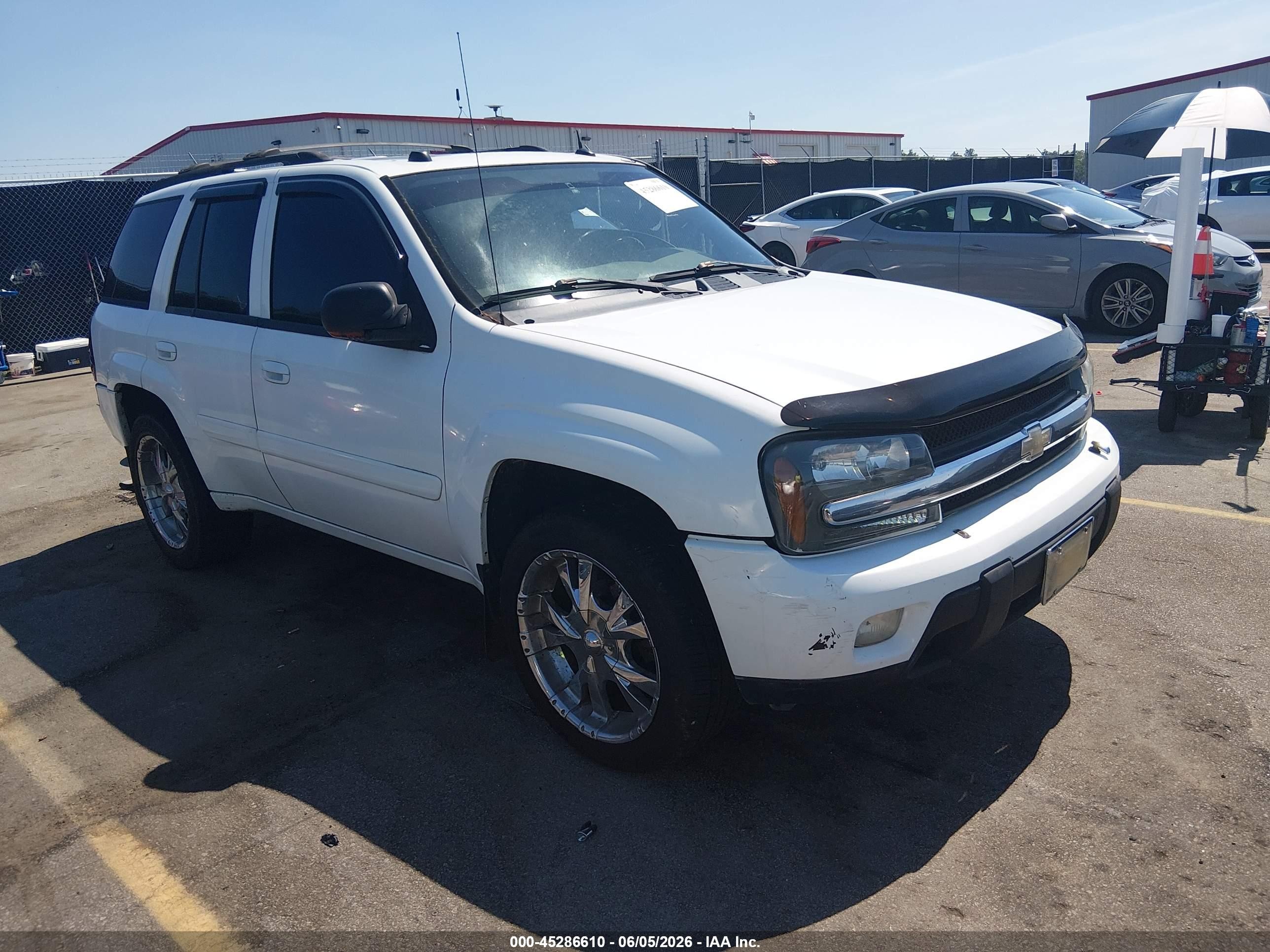 2005 Chevrolet Trailblazer Lt White vin: 1GNDS13S252247876