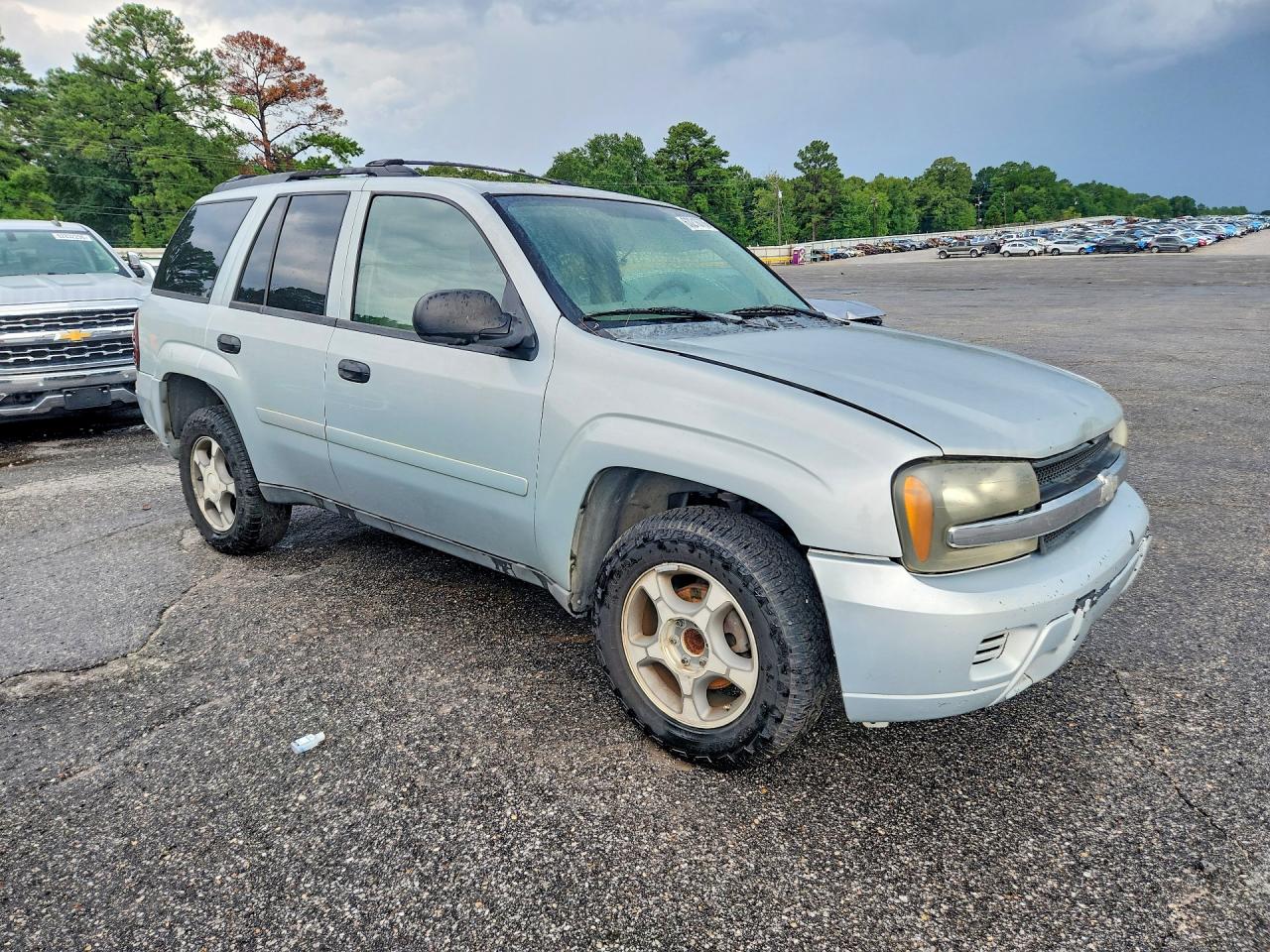 2007 Chevrolet Trailblazer Ls Silver vin: 1GNDS13S272136506