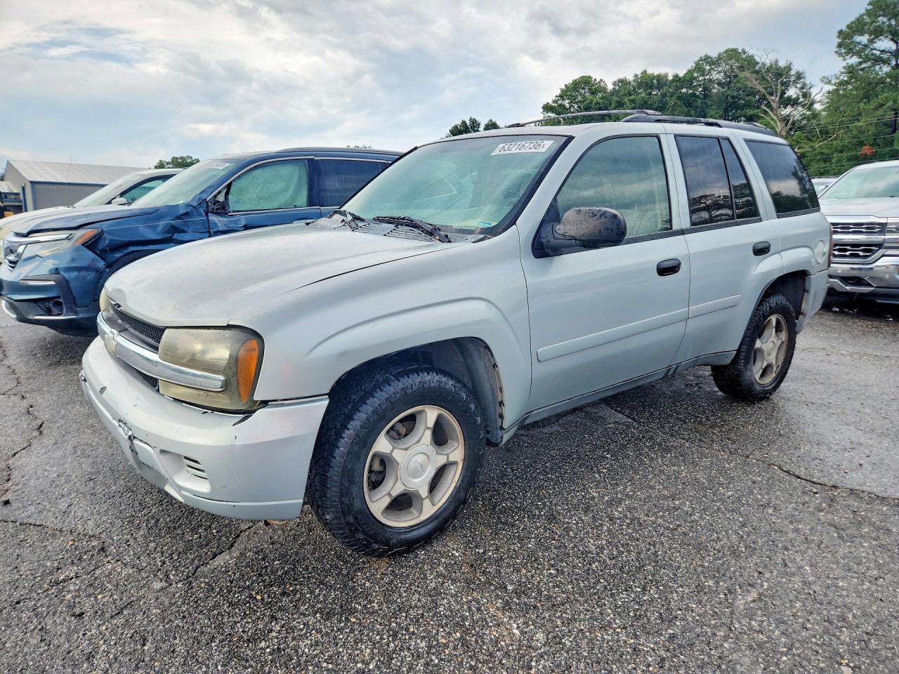 2007 Chevrolet Trailblazer Ls Silver vin: 1GNDS13S272136506