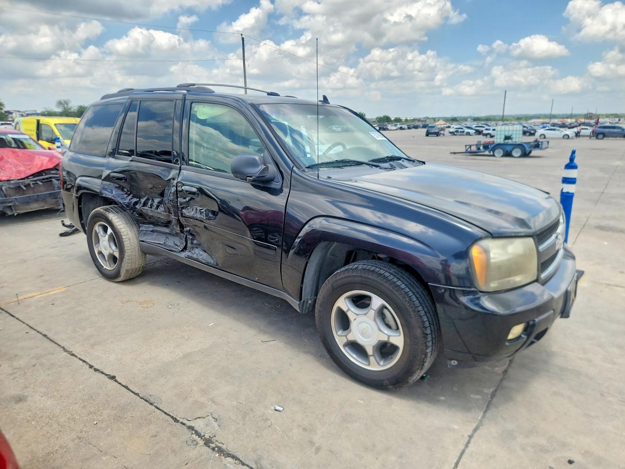 2008 Chevrolet Trailblazer Ls Black vin: 1GNDS13S282129041