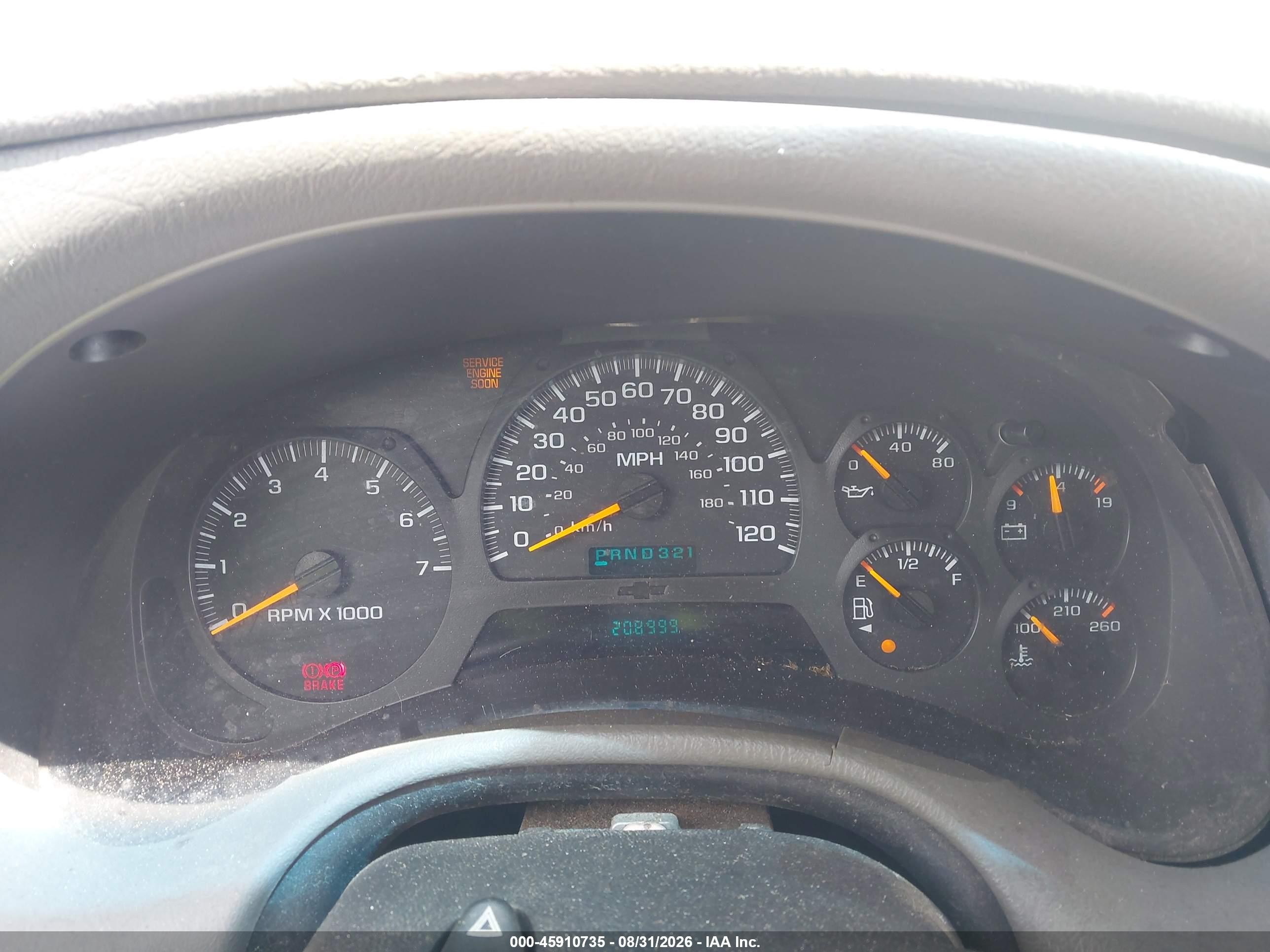 2002 Chevrolet Trailblazer Ls Champagne vin: 1GNDS13S322505026