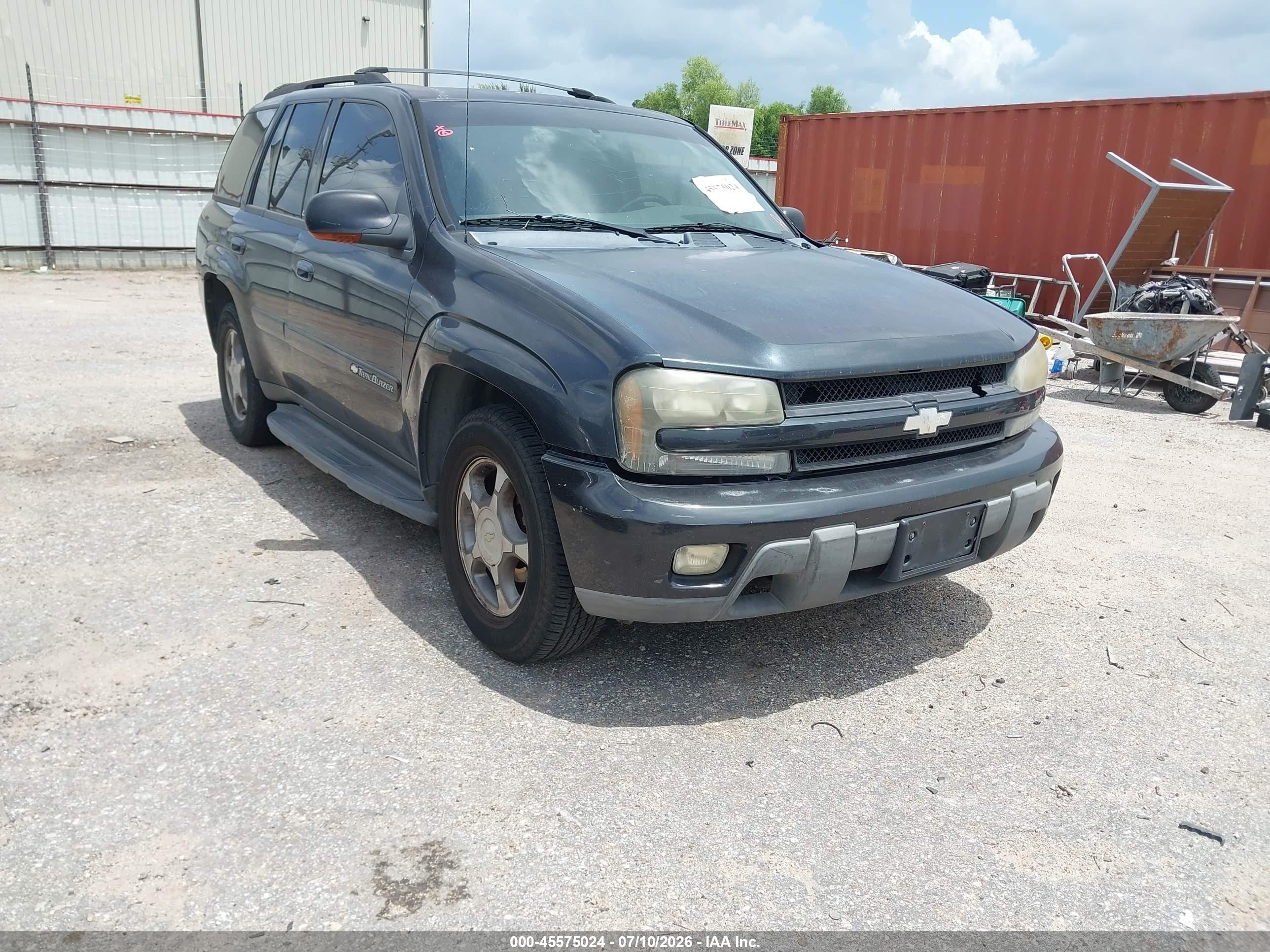 2003 Chevrolet Trailblazer Ltz Серый vin: 1GNDS13S332392972