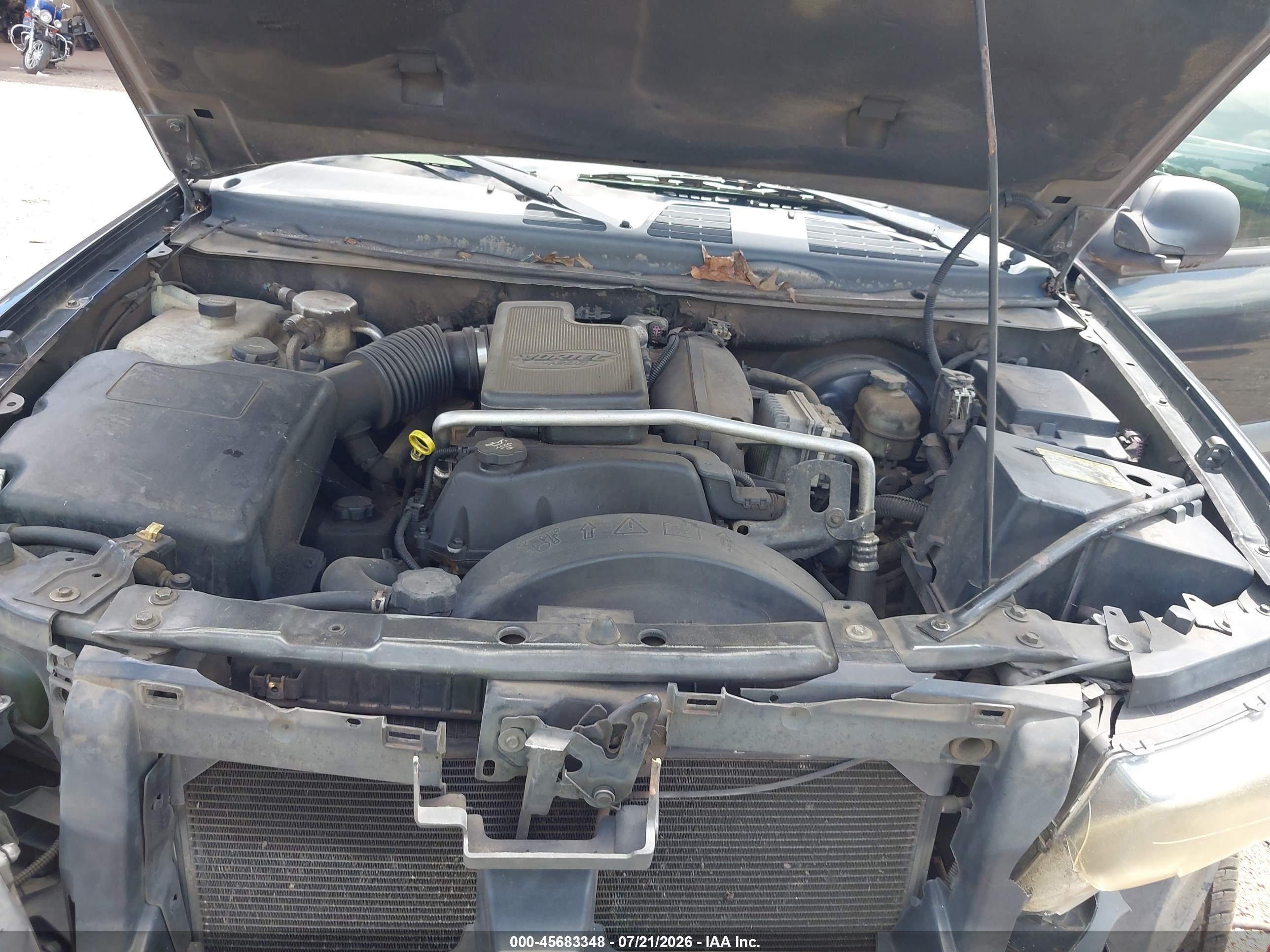 2005 Chevrolet Trailblazer Ls Gray vin: 1GNDS13S352210755