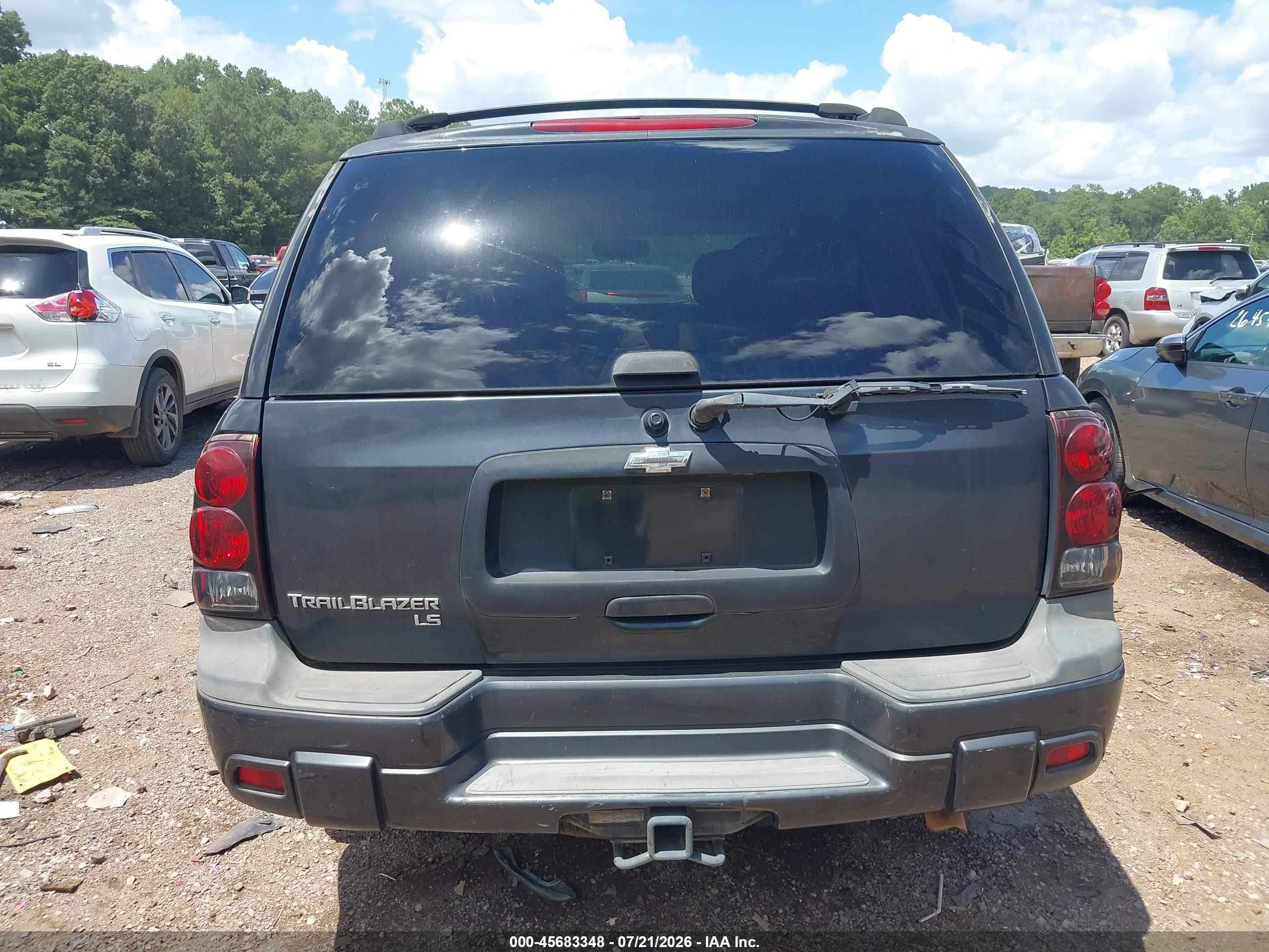 2005 Chevrolet Trailblazer Ls Gray vin: 1GNDS13S352210755