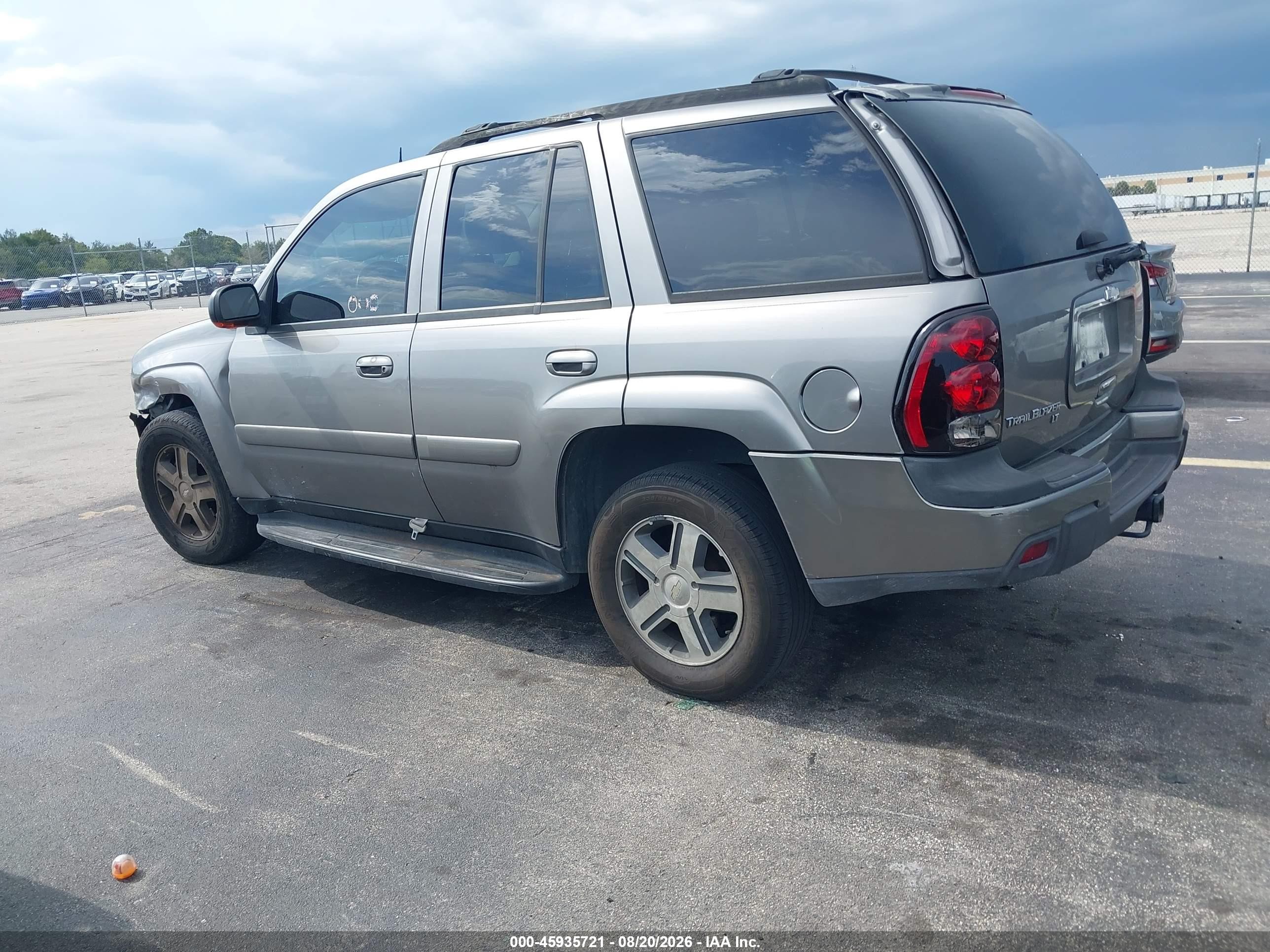 2005 Chevrolet Trailblazer Lt Gray vin: 1GNDS13S352367380