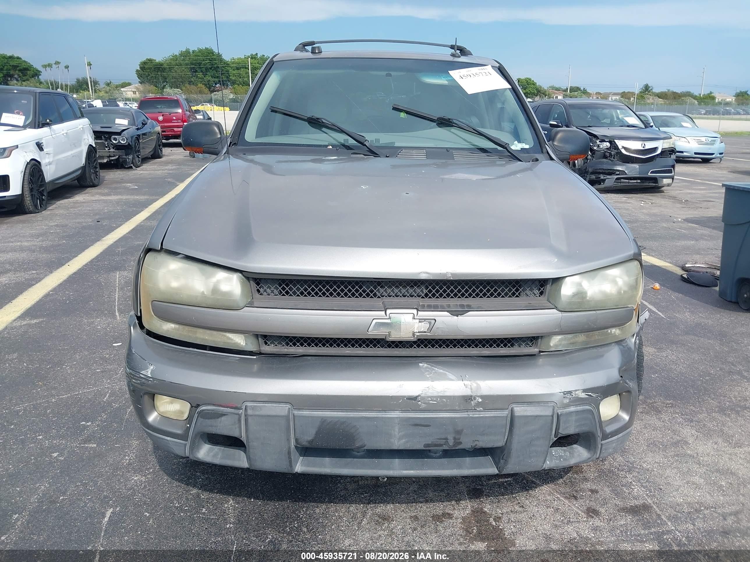 2005 Chevrolet Trailblazer Lt Gray vin: 1GNDS13S352367380
