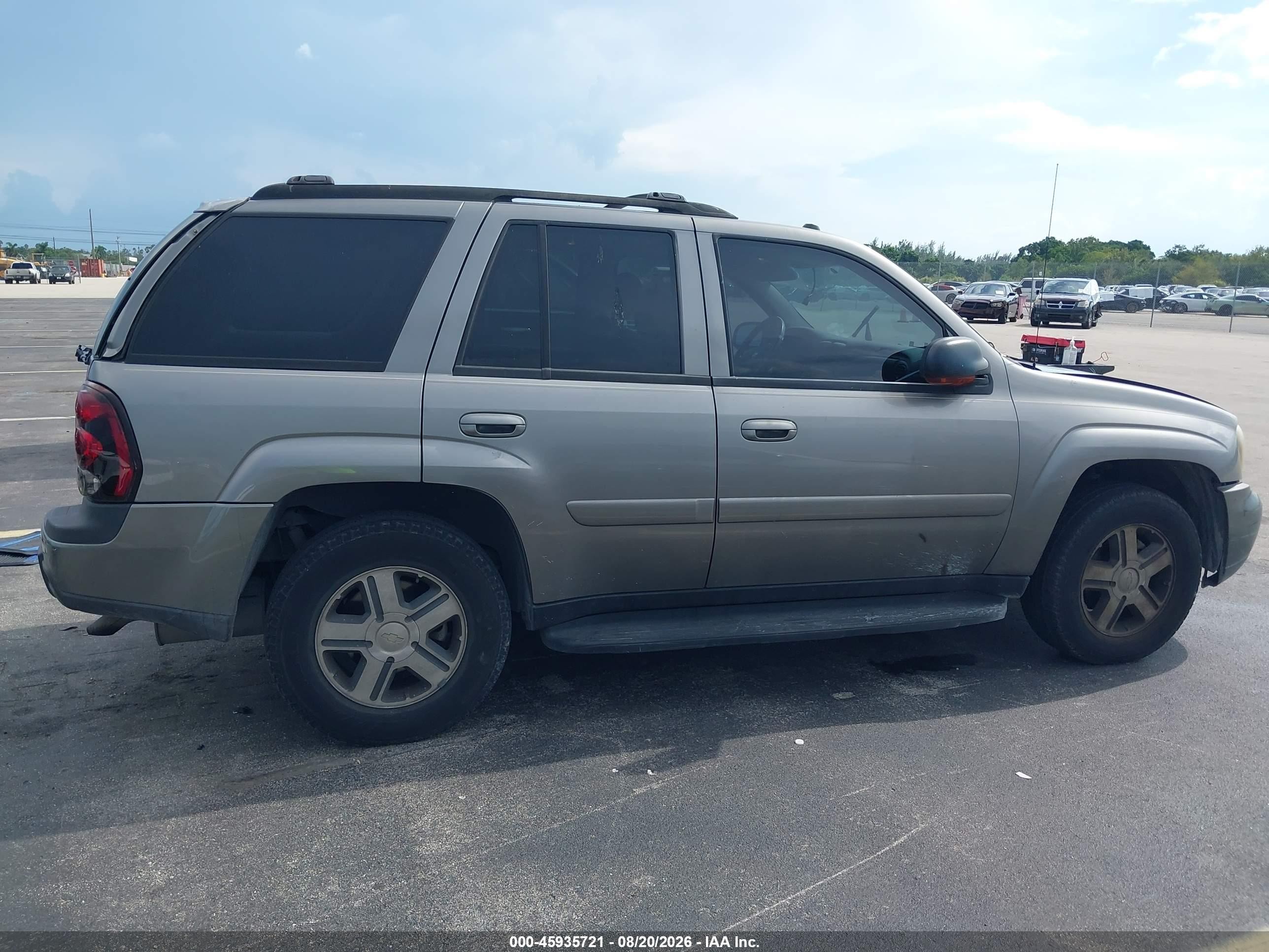 2005 Chevrolet Trailblazer Lt Gray vin: 1GNDS13S352367380