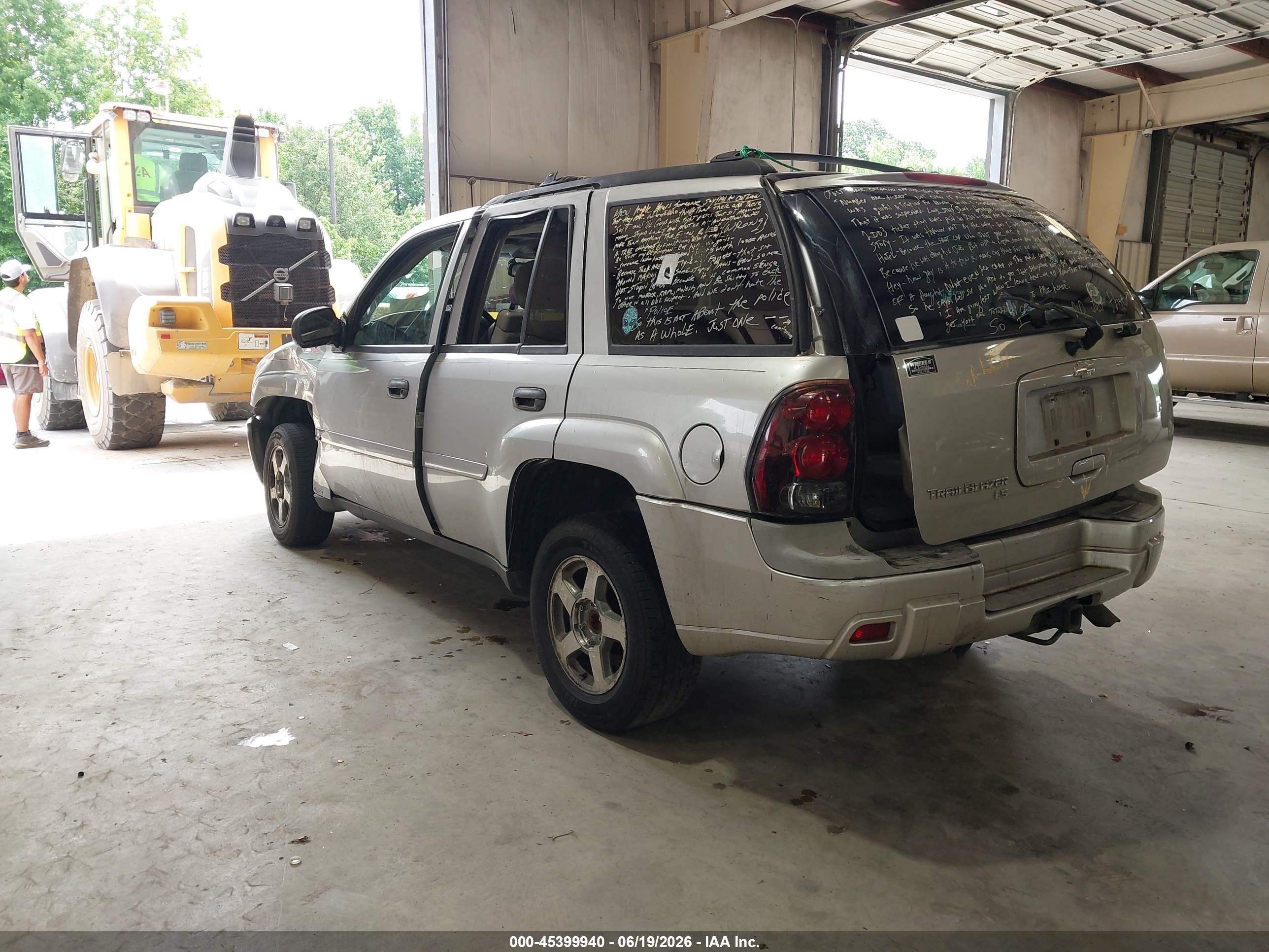 2006 Chevrolet Trailblazer Ls Silver vin: 1GNDS13S362272545