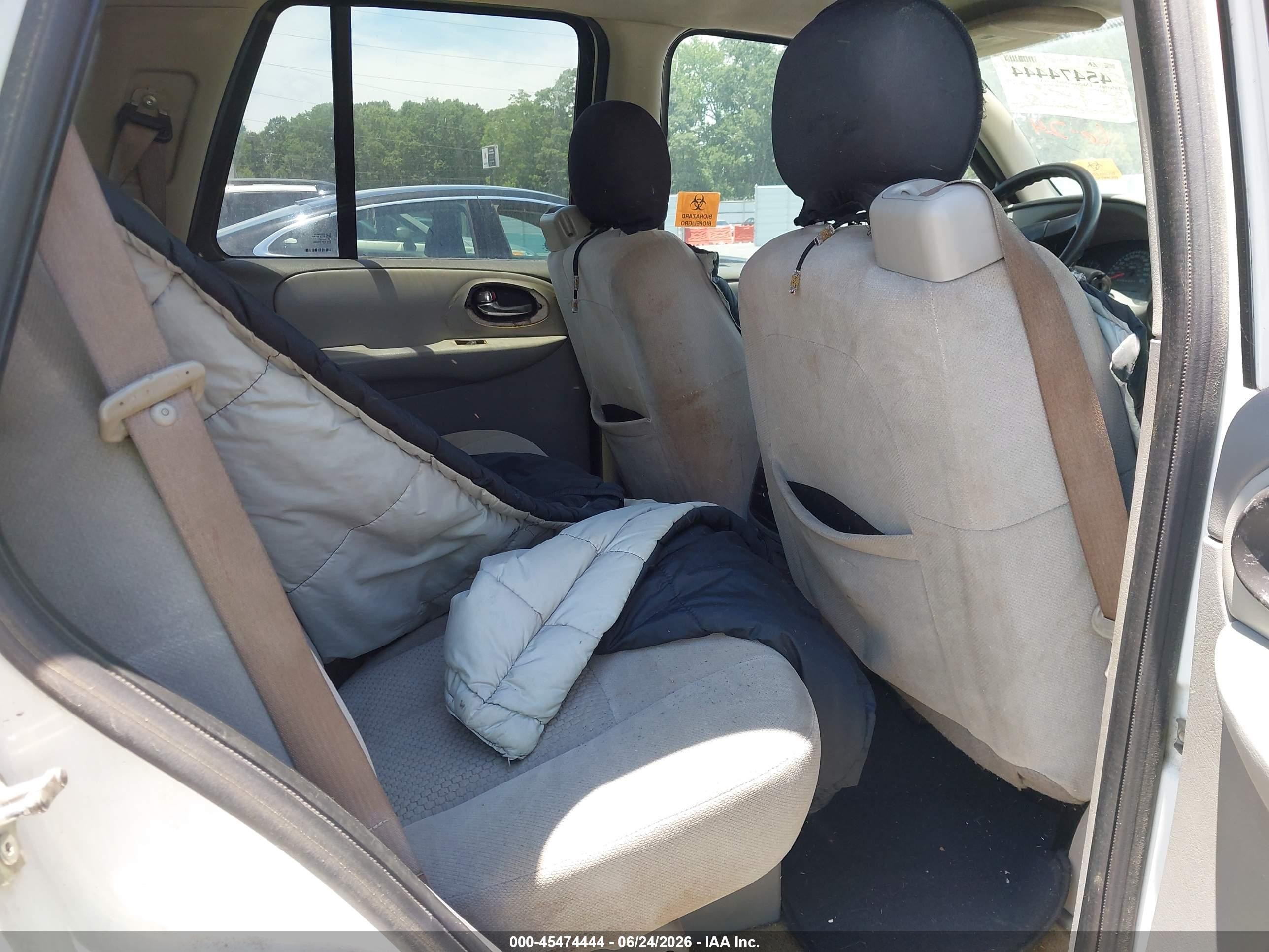 2007 Chevrolet Trailblazer Ls White vin: 1GNDS13S372170082