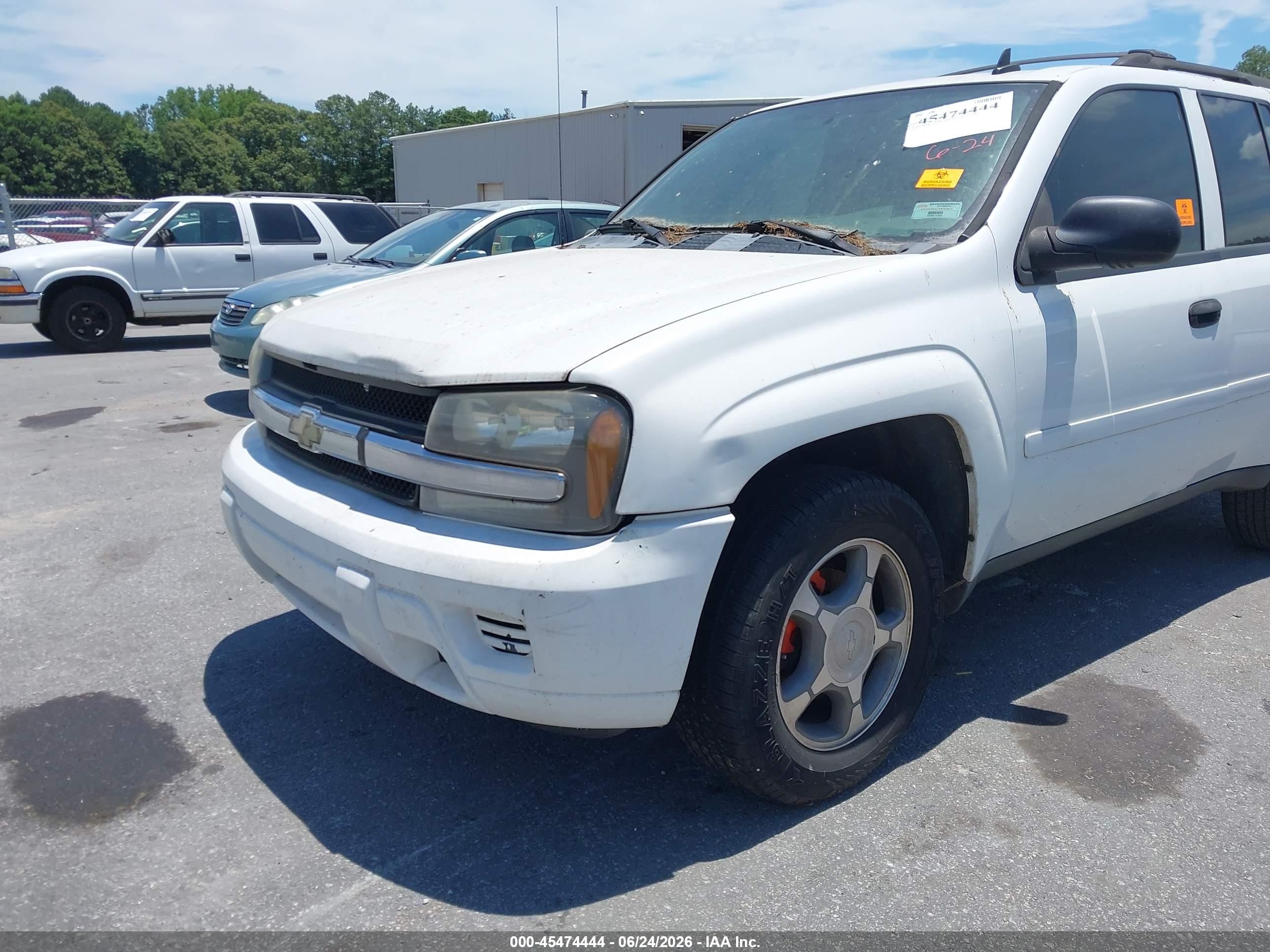 2007 Chevrolet Trailblazer Ls White vin: 1GNDS13S372170082