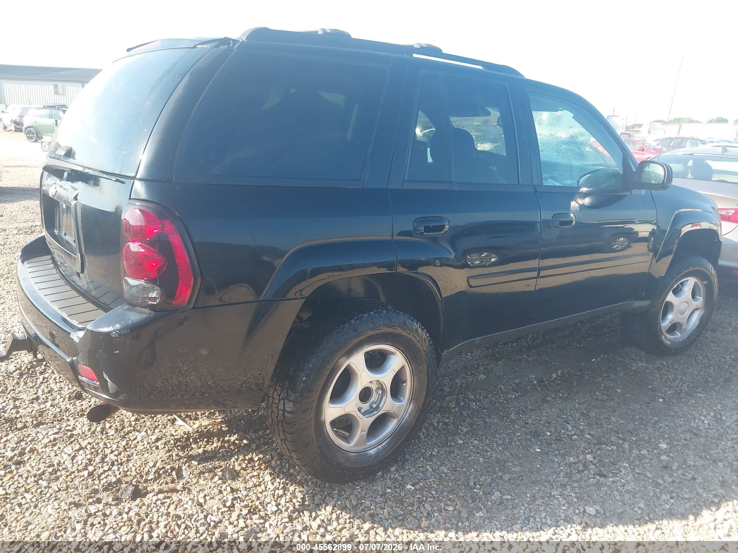 2008 Chevrolet Trailblazer Lt Black vin: 1GNDS13S382128318