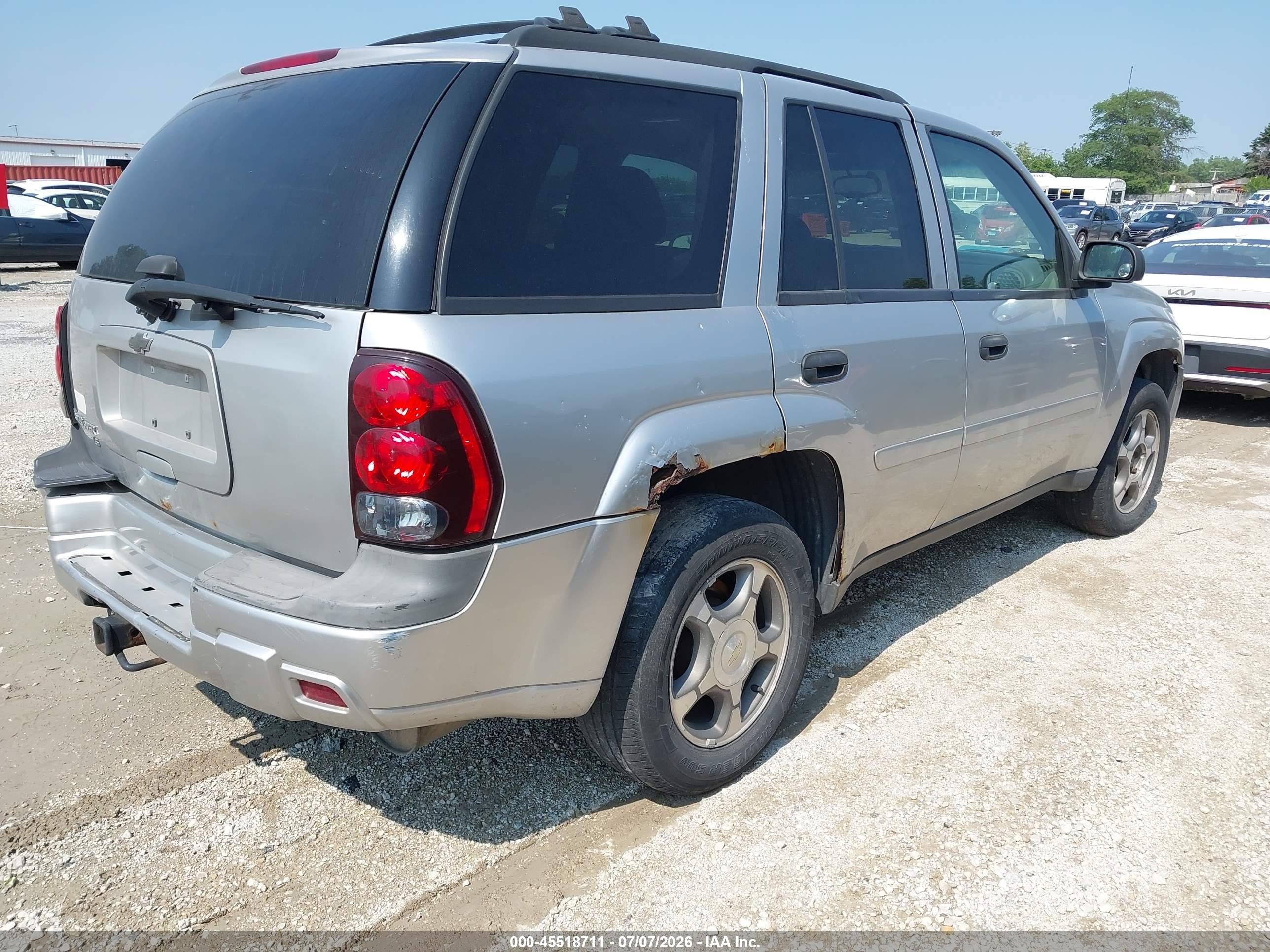2008 Chevrolet Trailblazer Fleet Серый vin: 1GNDS13S382250841