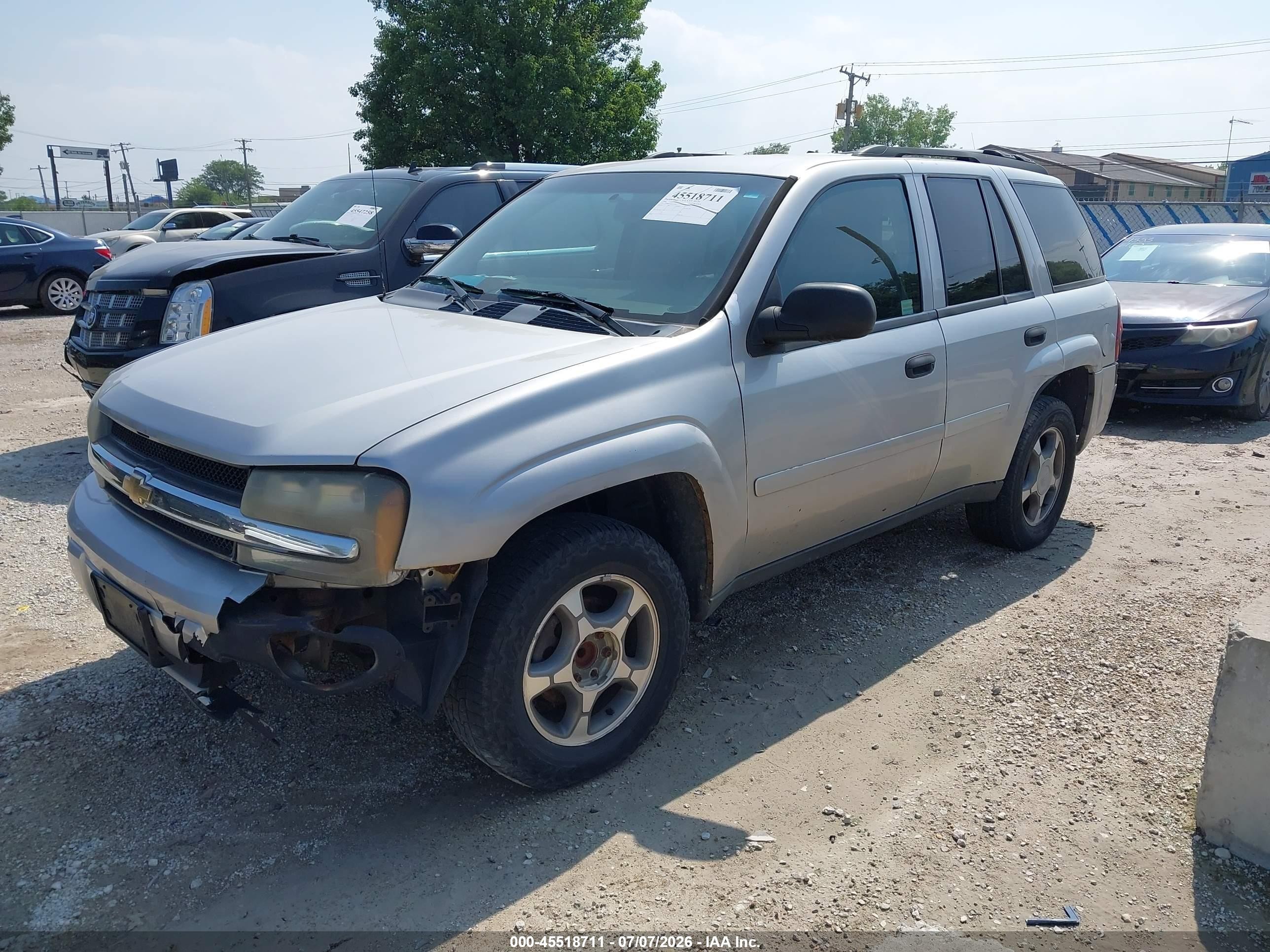 2008 Chevrolet Trailblazer Fleet Серый vin: 1GNDS13S382250841