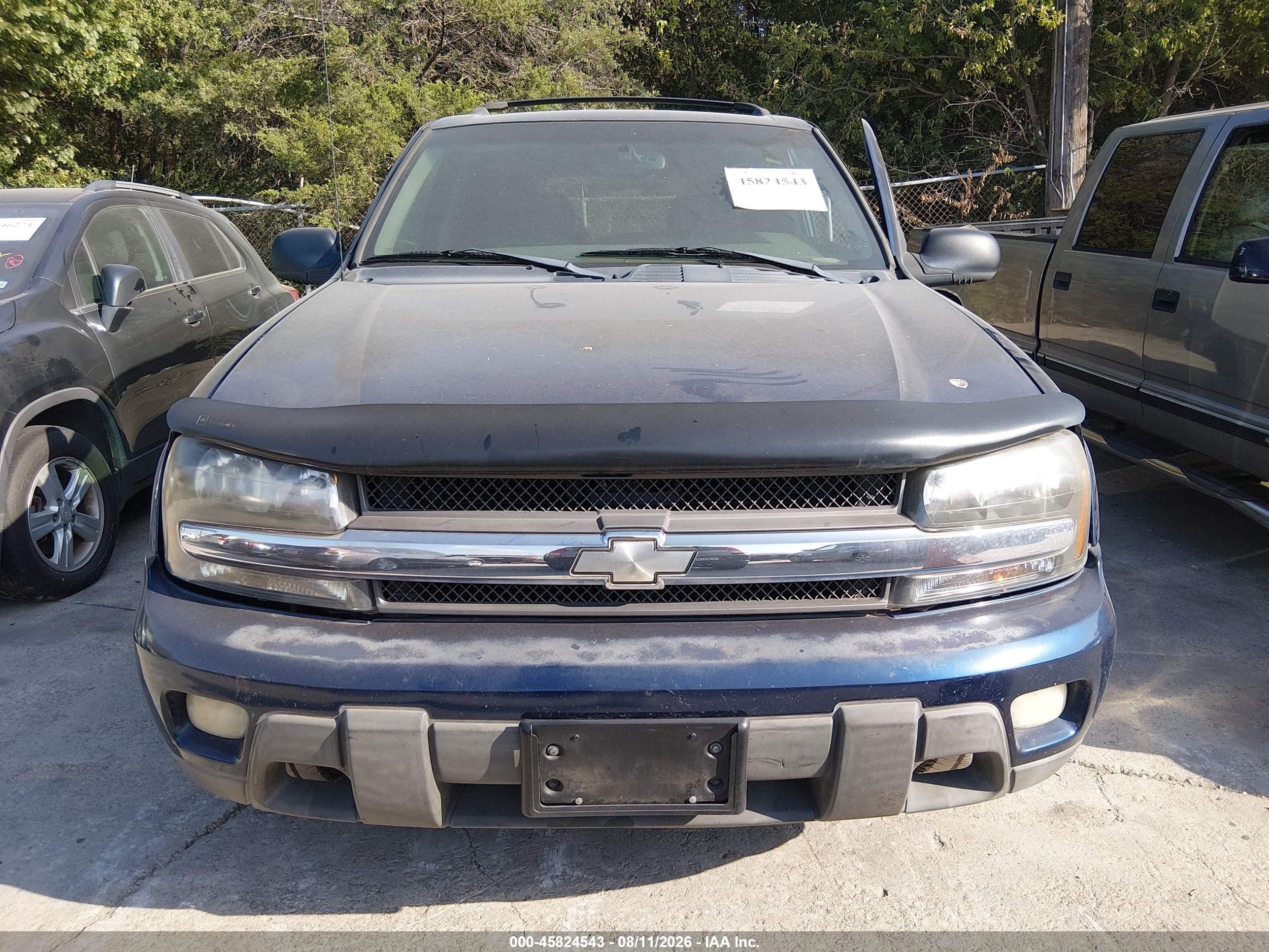 2002 Chevrolet Trailblazer Lt Blue vin: 1GNDS13S422119392