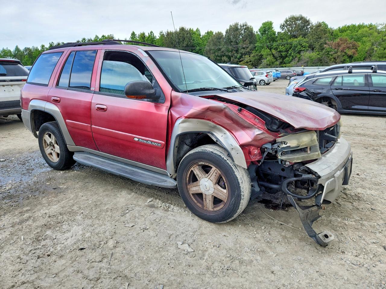 2002 Chevrolet Trailblazer Xl Red vin: 1GNDS13S422236065
