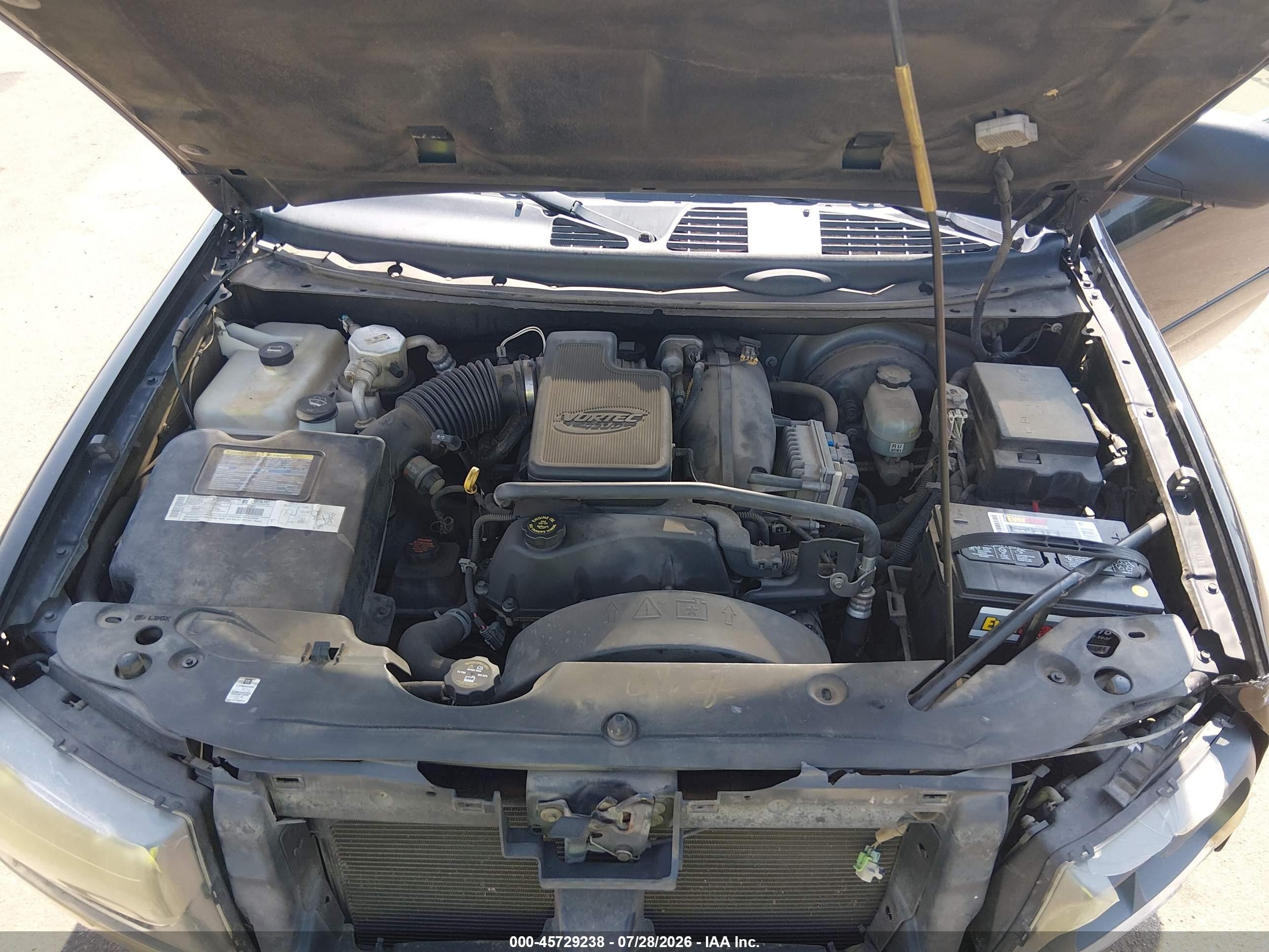 2002 Chevrolet Trailblazer Ls Black vin: 1GNDS13S422364080