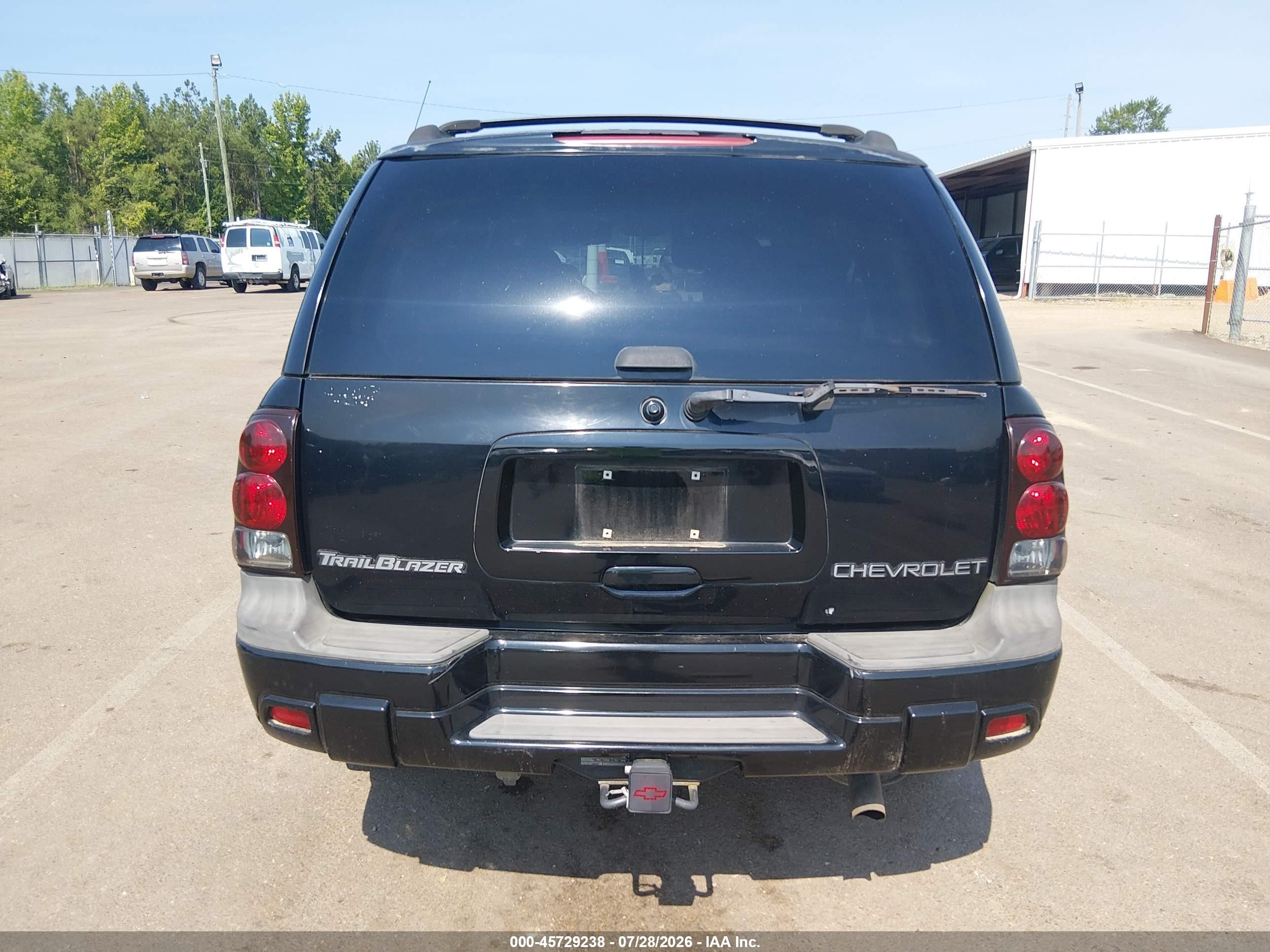 2002 Chevrolet Trailblazer Ls Black vin: 1GNDS13S422364080
