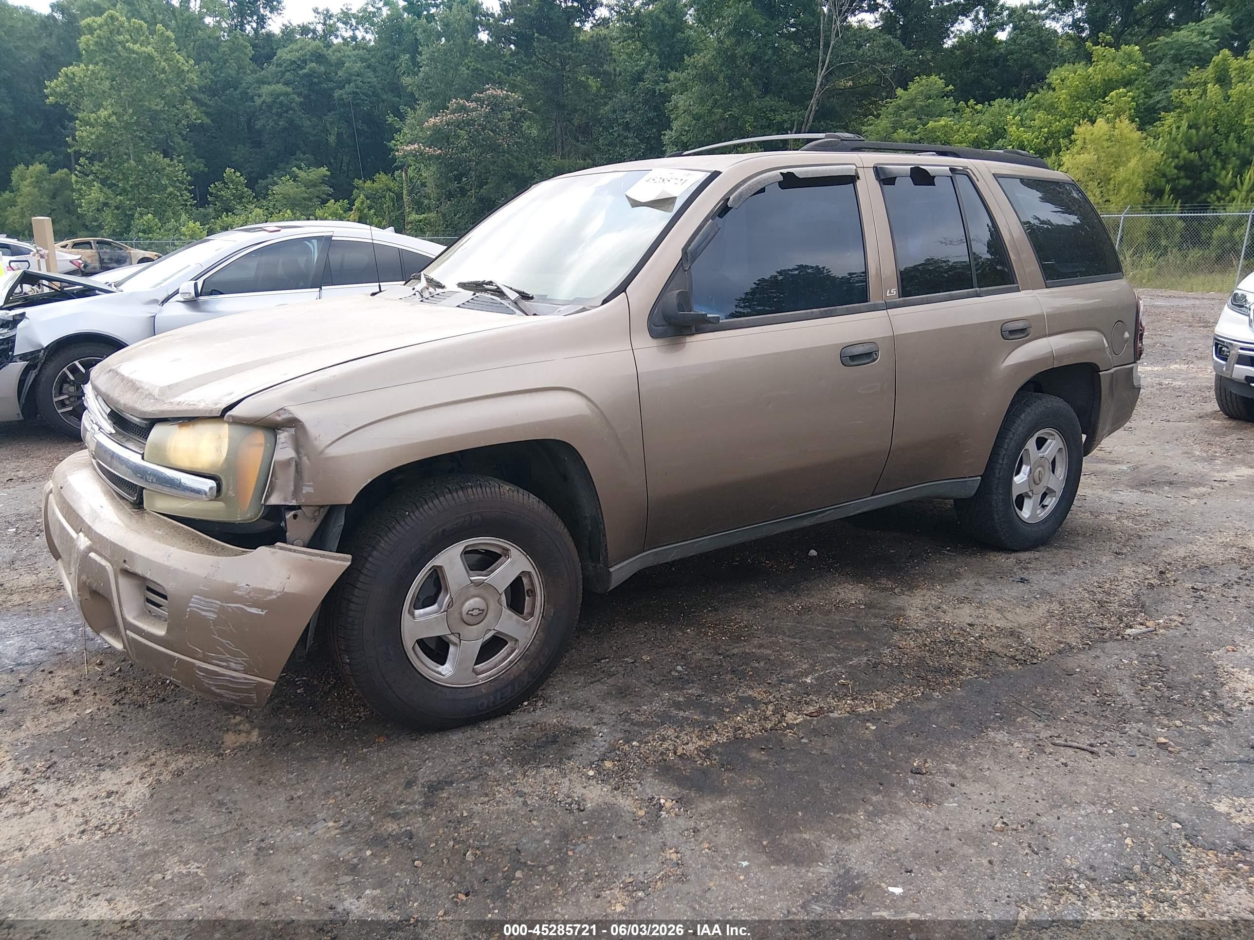 2002 Chevrolet Trailblazer Ls Золотой vin: 1GNDS13S422366556