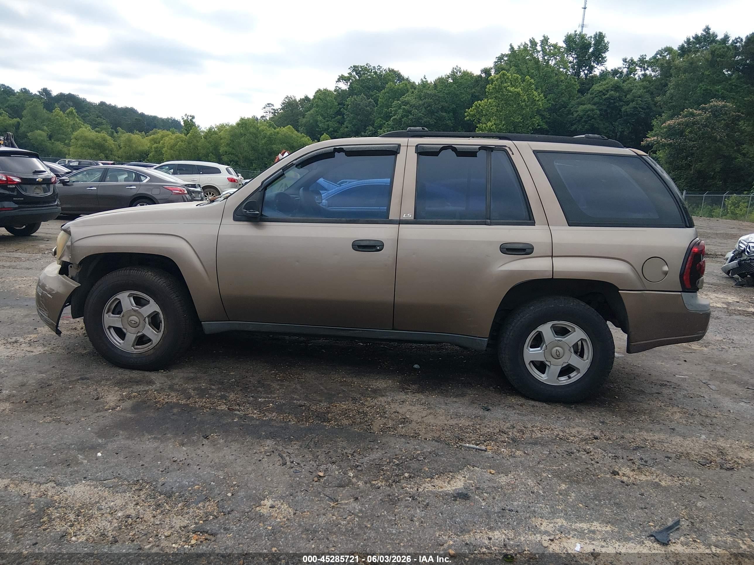 2002 Chevrolet Trailblazer Ls Золотой vin: 1GNDS13S422366556