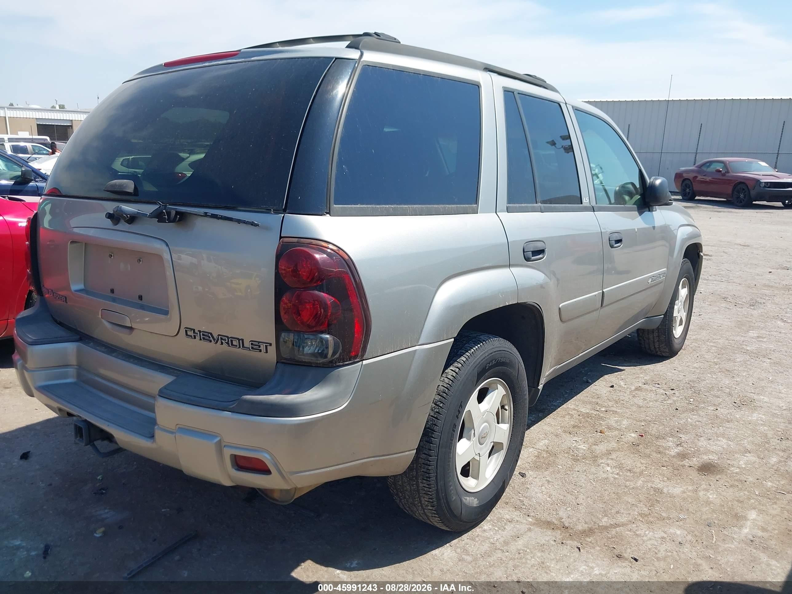 2002 Chevrolet Trailblazer Ls Silver vin: 1GNDS13S422401600