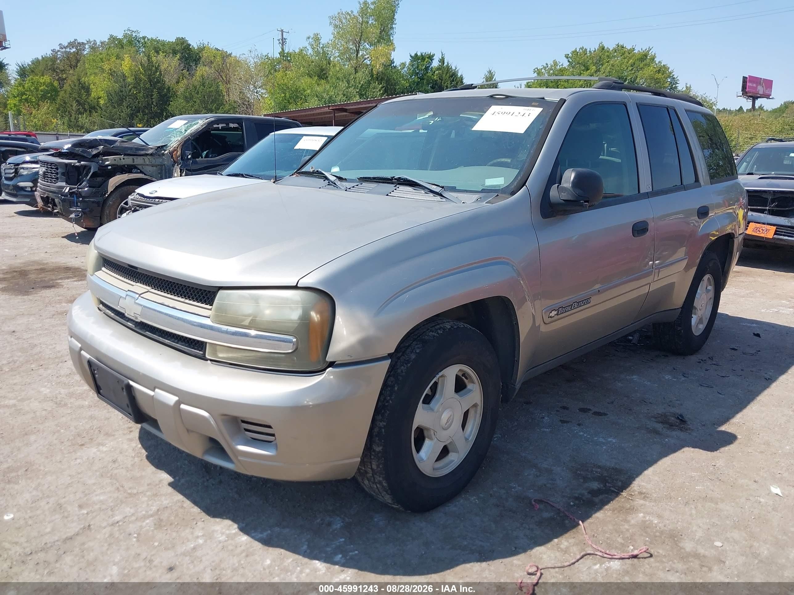 2002 Chevrolet Trailblazer Ls Silver vin: 1GNDS13S422401600