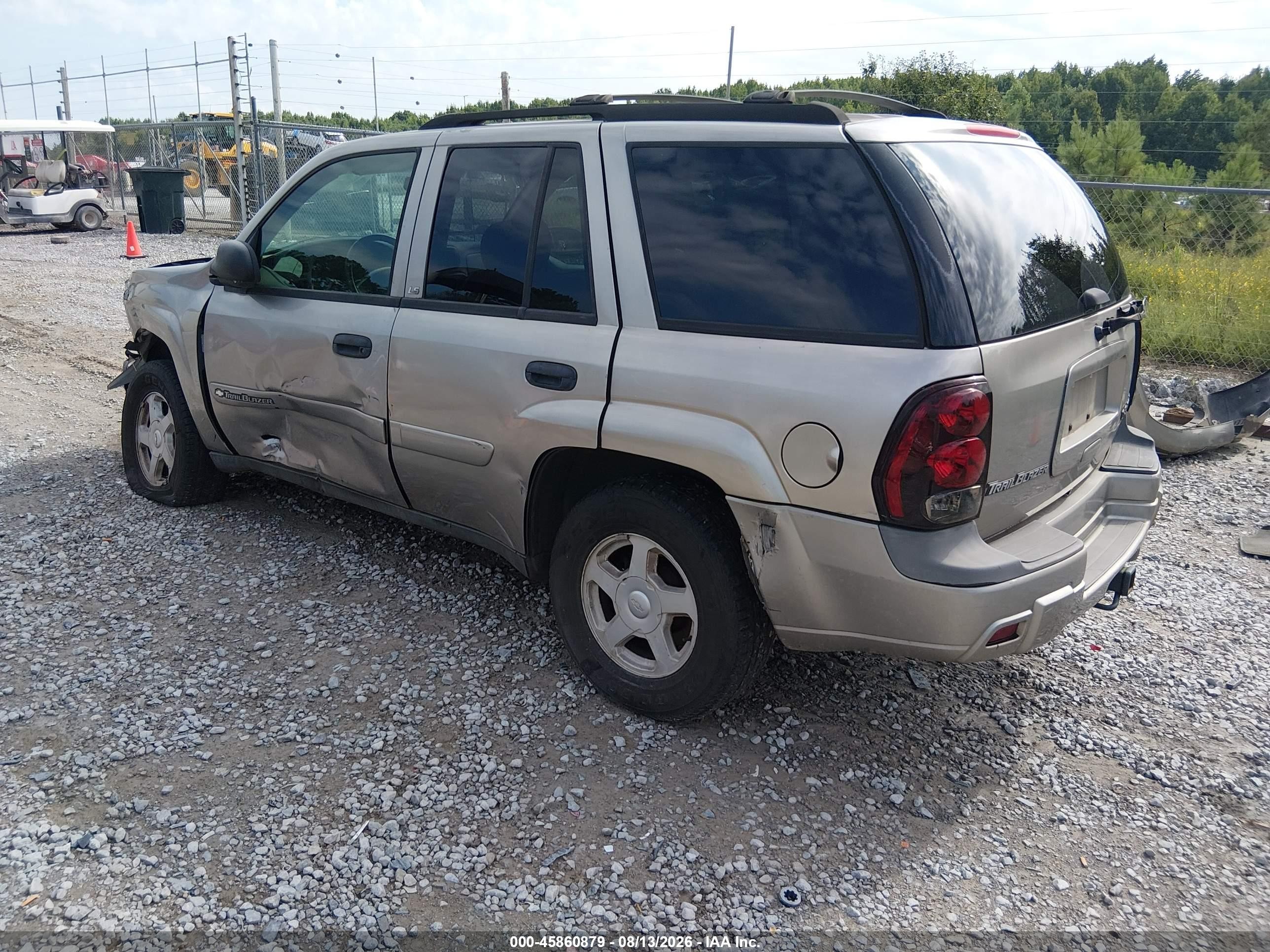2002 Chevrolet Trailblazer Ls Gray vin: 1GNDS13S422458749