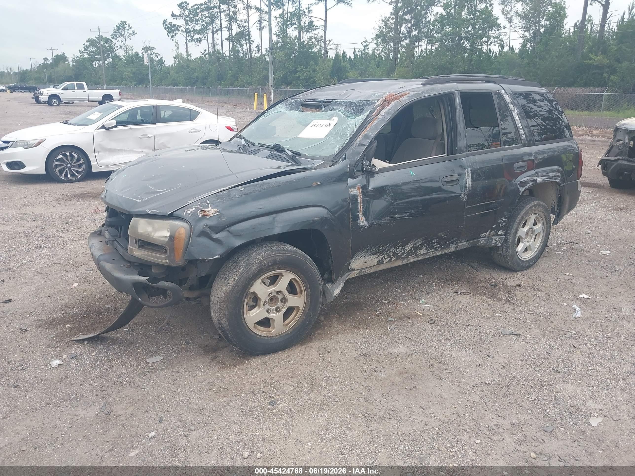 2003 Chevrolet Trailblazer Ls Blue vin: 1GNDS13S432387649