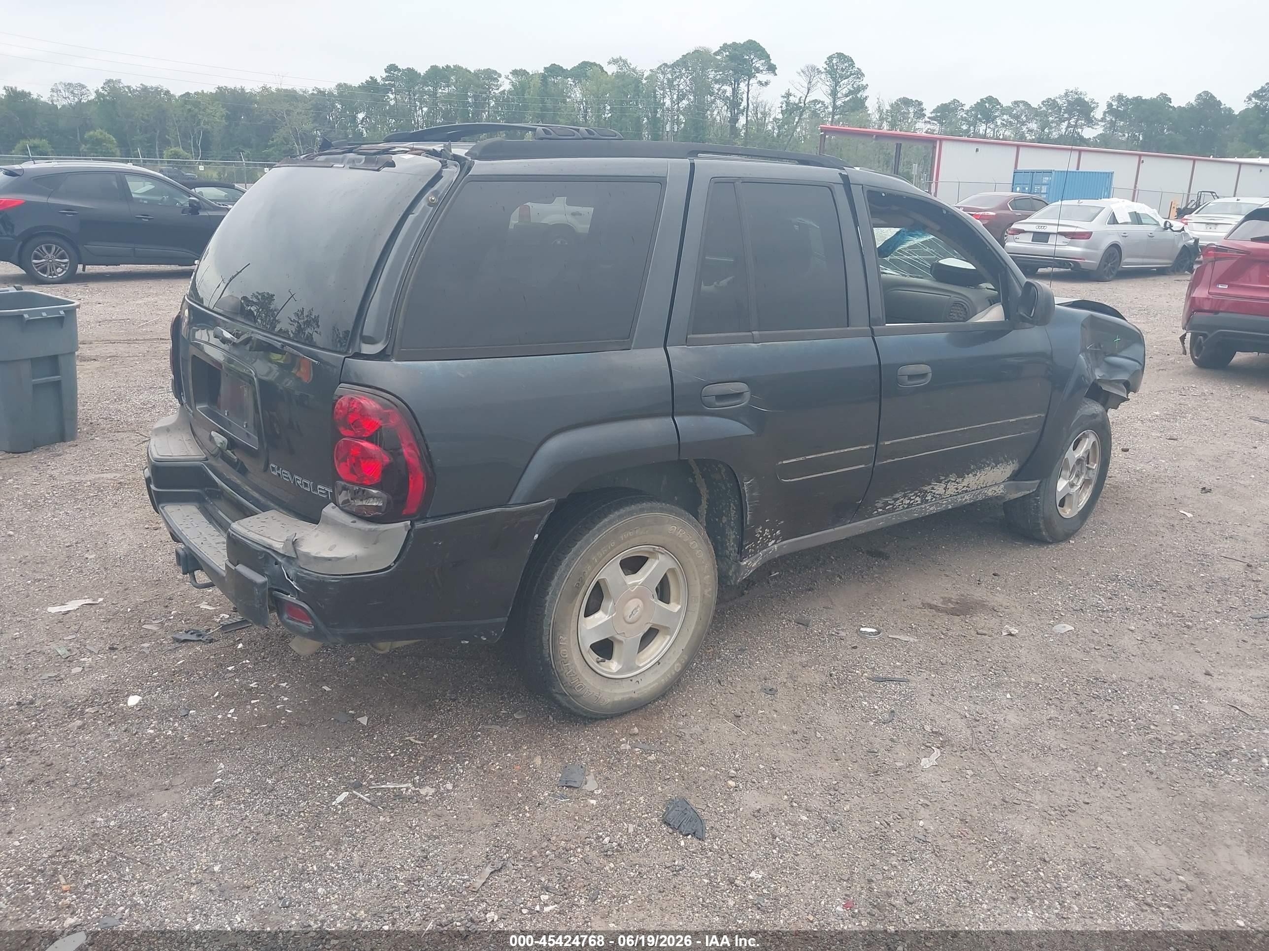 2003 Chevrolet Trailblazer Ls Blue vin: 1GNDS13S432387649