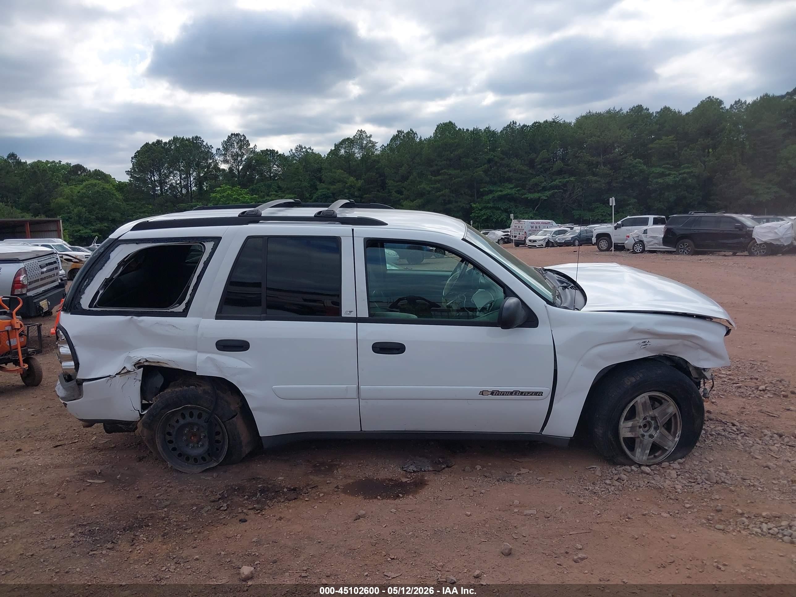 2003 Chevrolet Trailblazer Lt White vin: 1GNDS13S432399588