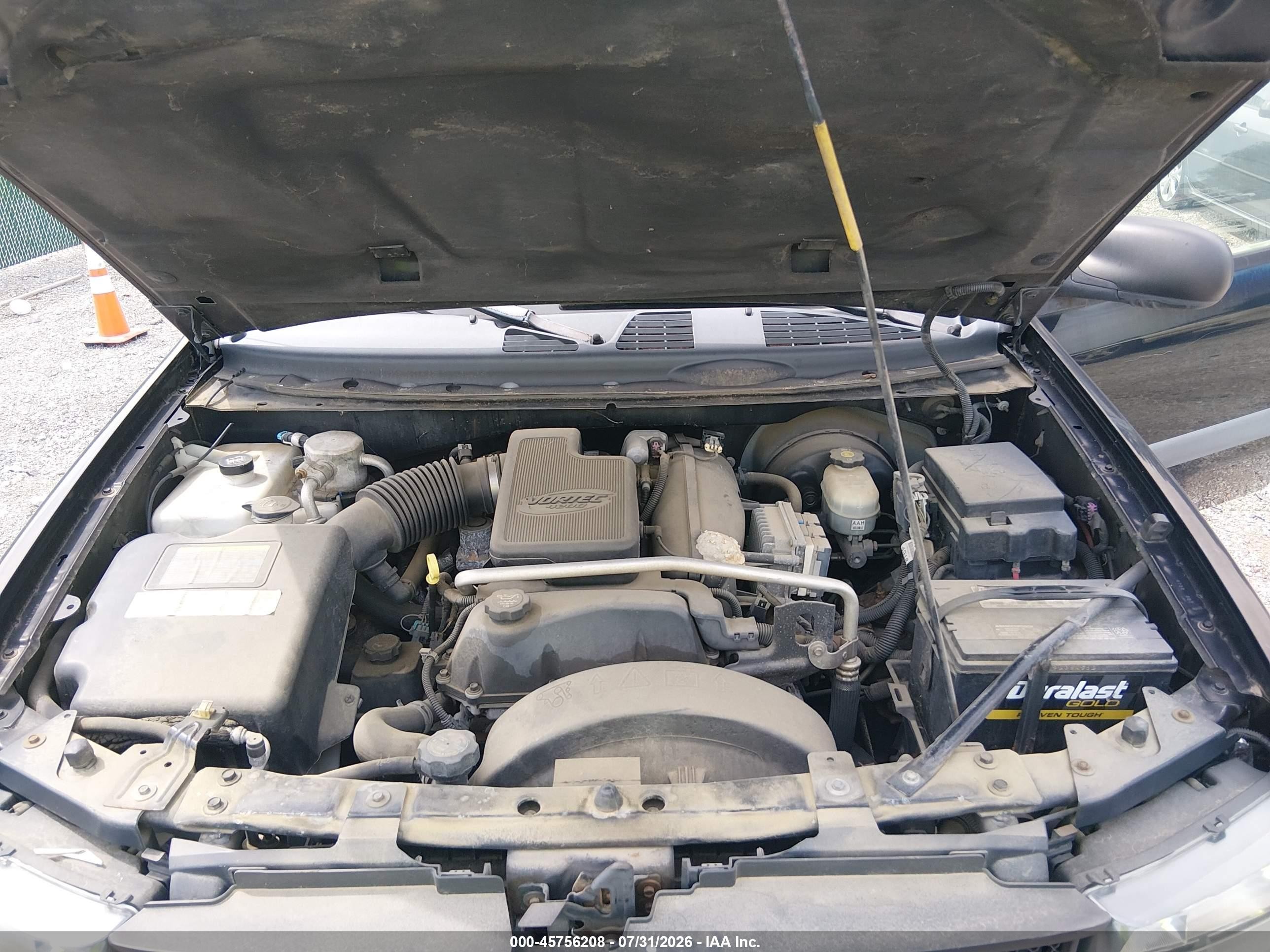 2004 Chevrolet Trailblazer Ls Black vin: 1GNDS13S442103325