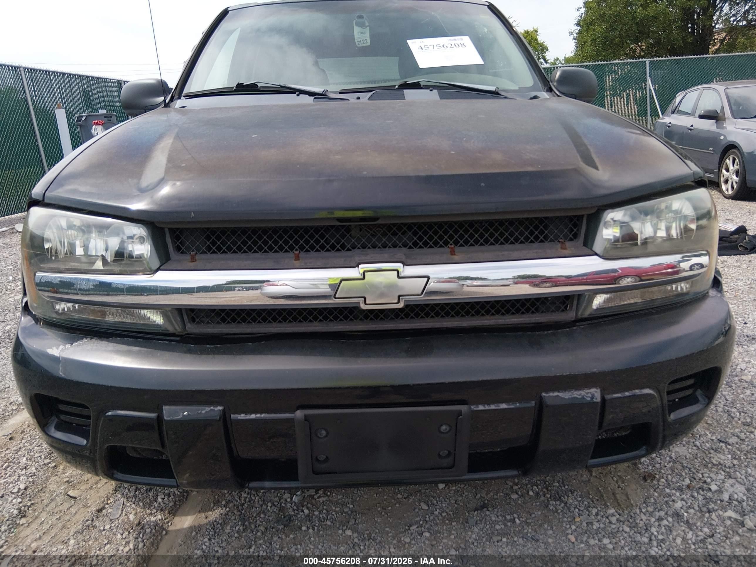 2004 Chevrolet Trailblazer Ls Black vin: 1GNDS13S442103325