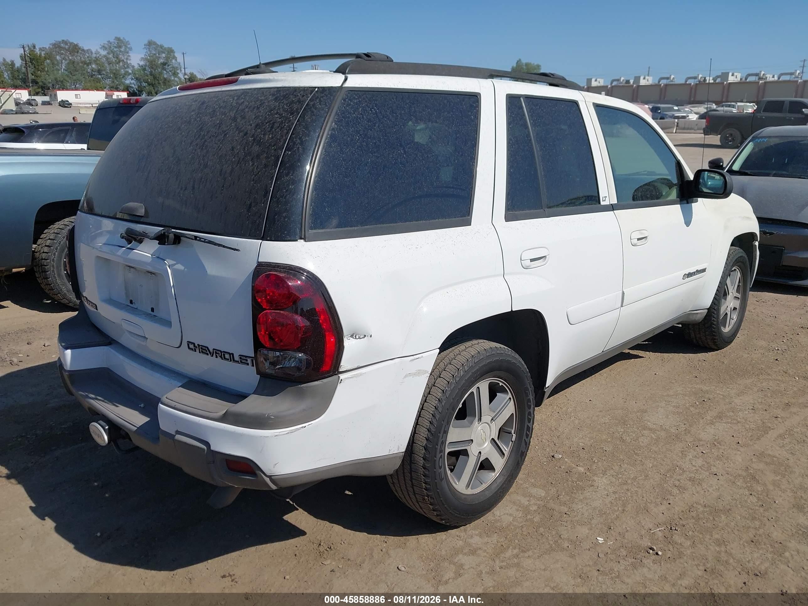 2004 Chevrolet Trailblazer Lt White vin: 1GNDS13S442167851