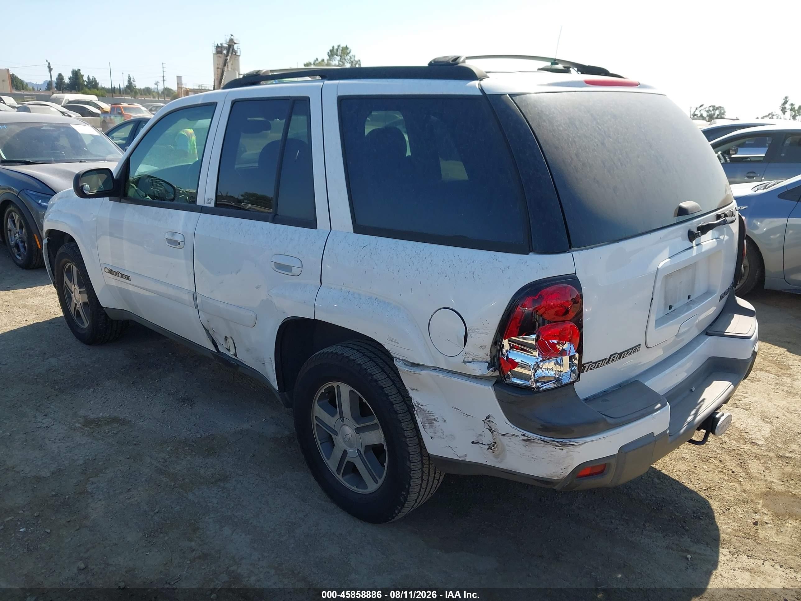 2004 Chevrolet Trailblazer Lt White vin: 1GNDS13S442167851