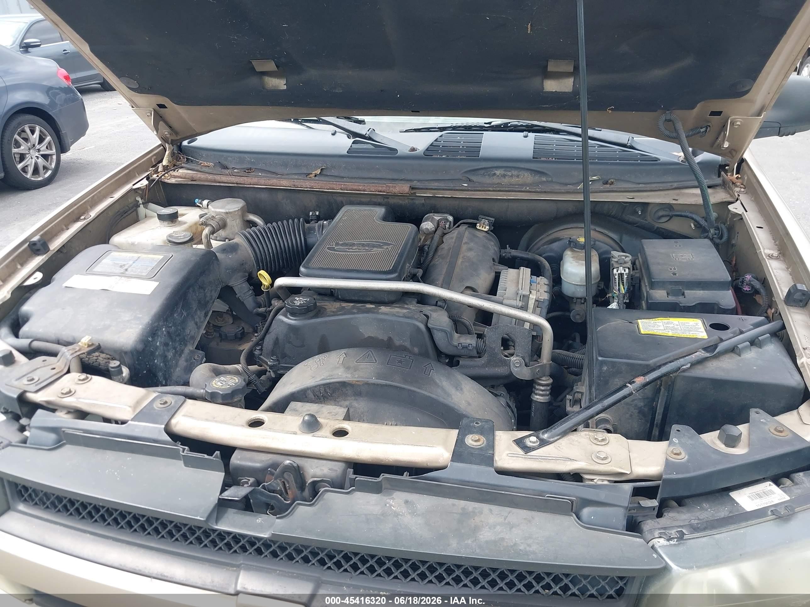 2004 Chevrolet Trailblazer Lt Золотой vin: 1GNDS13S442287097