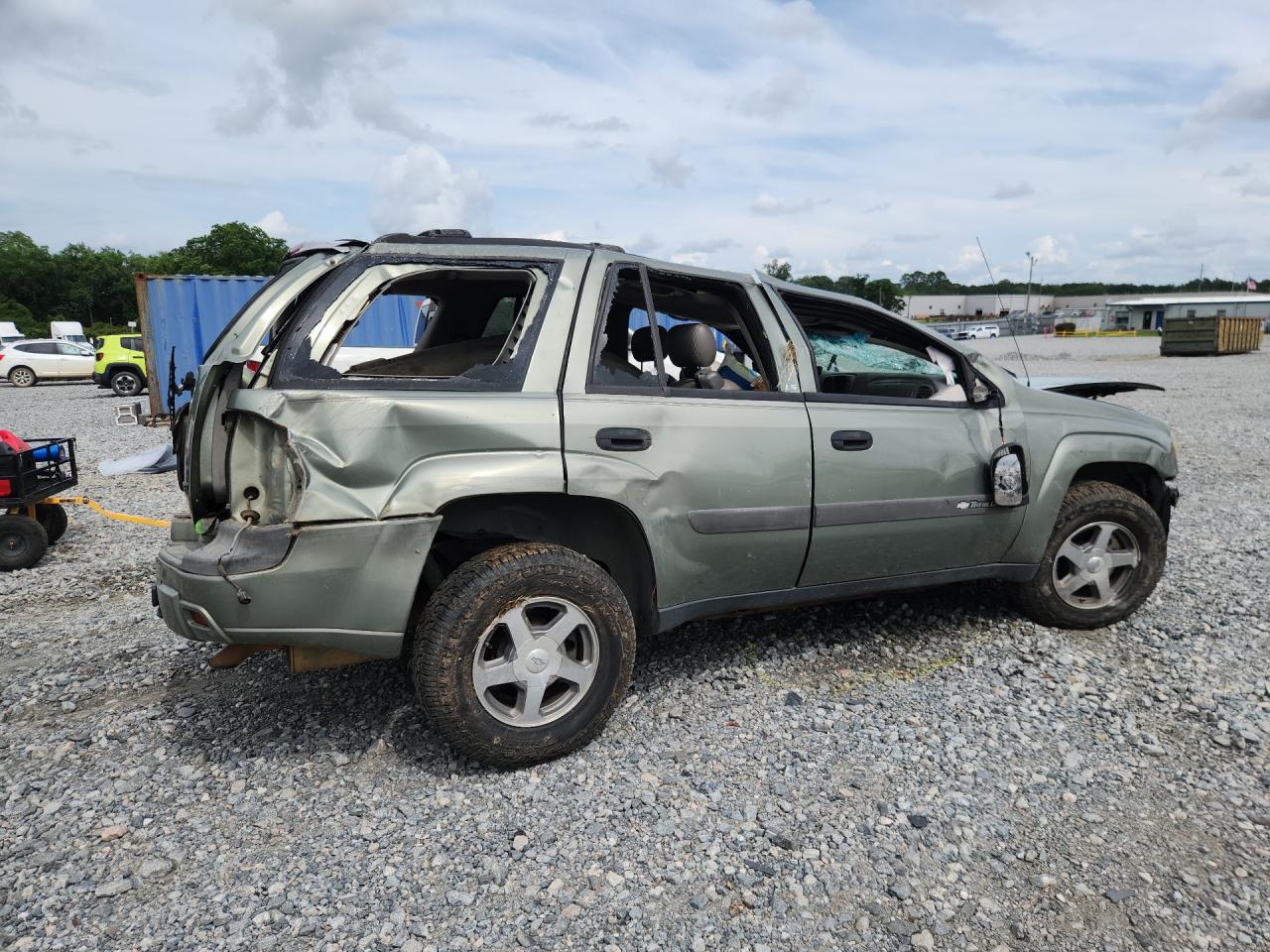 2004 Chevrolet Trailblazer Ls Green vin: 1GNDS13S442382582