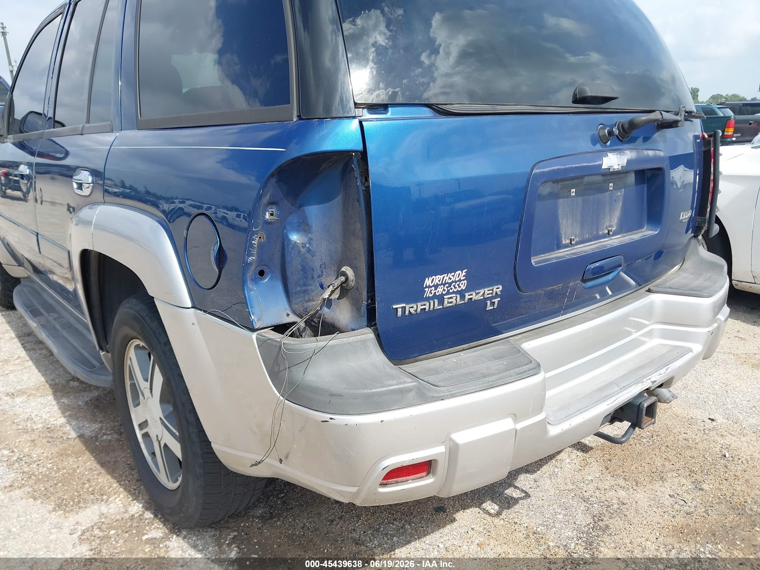 2005 Chevrolet Trailblazer Lt Blue vin: 1GNDS13S452191200