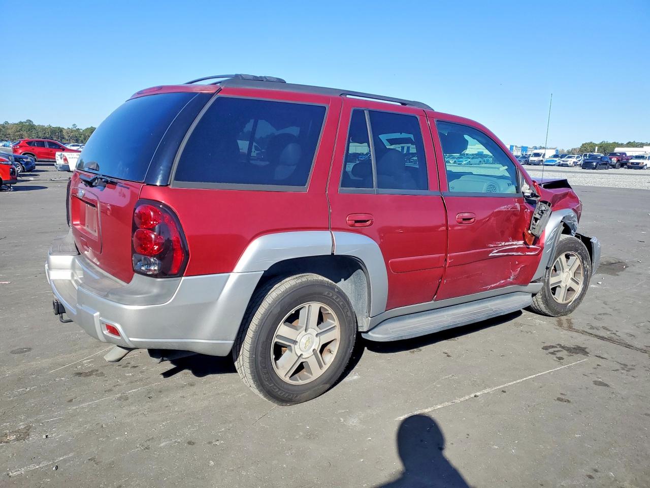 2005 Chevrolet Trailblazer Ls Red vin: 1GNDS13S452306264