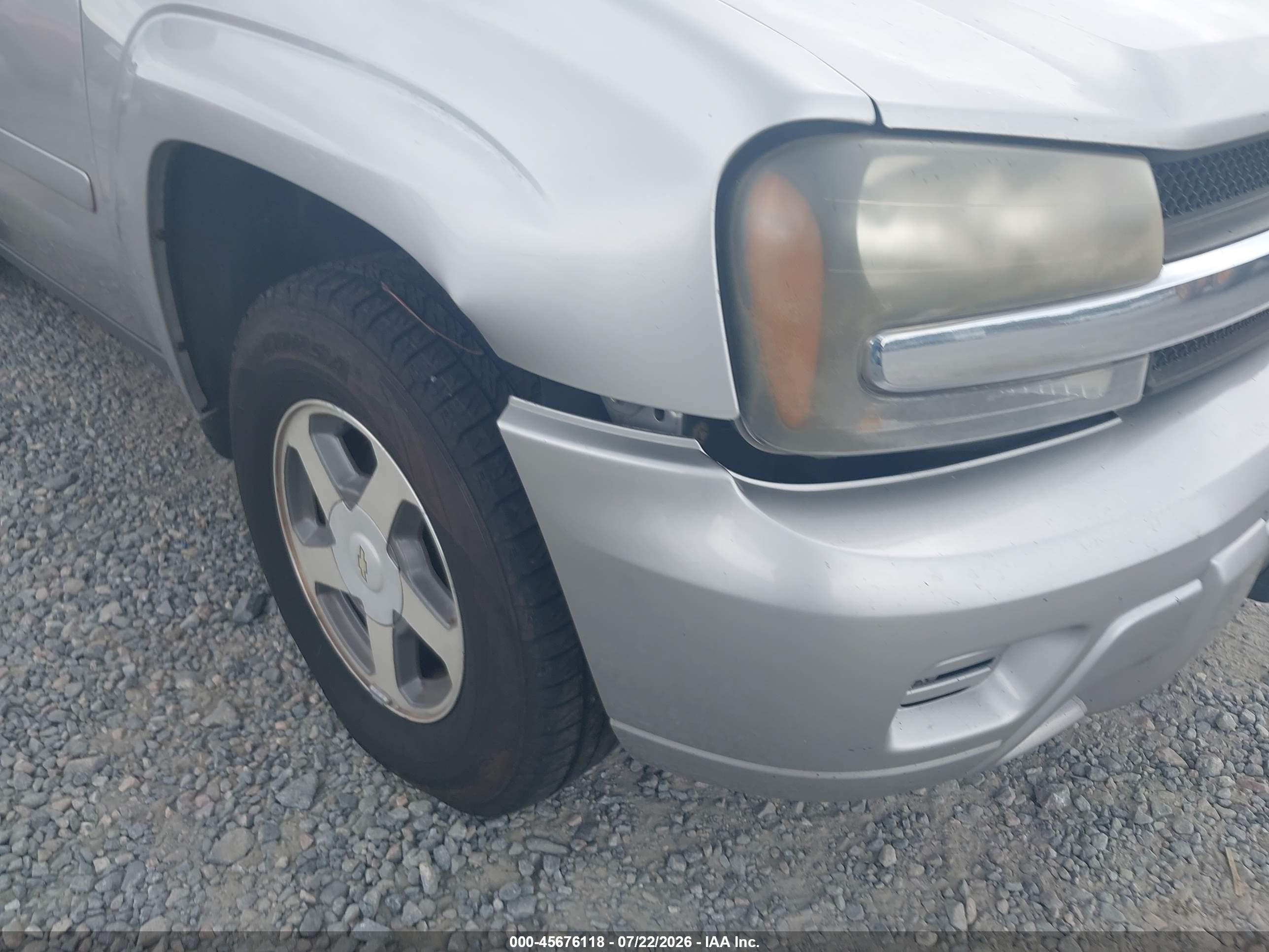 2006 Chevrolet Trailblazer Ls Серебряный vin: 1GNDS13S462302765