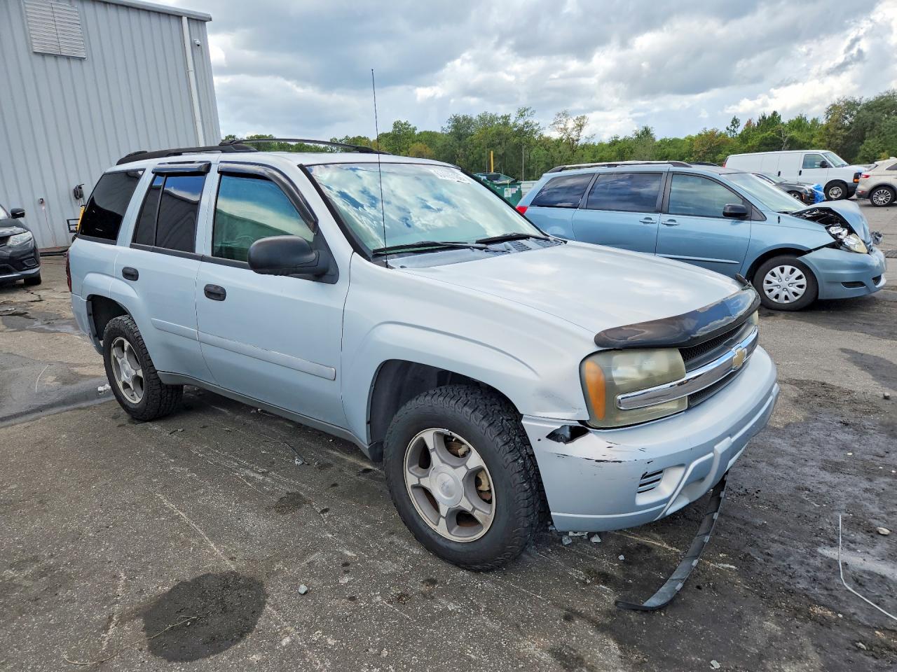 2007 Chevrolet Trailblazer Ls Silver vin: 1GNDS13S472152058