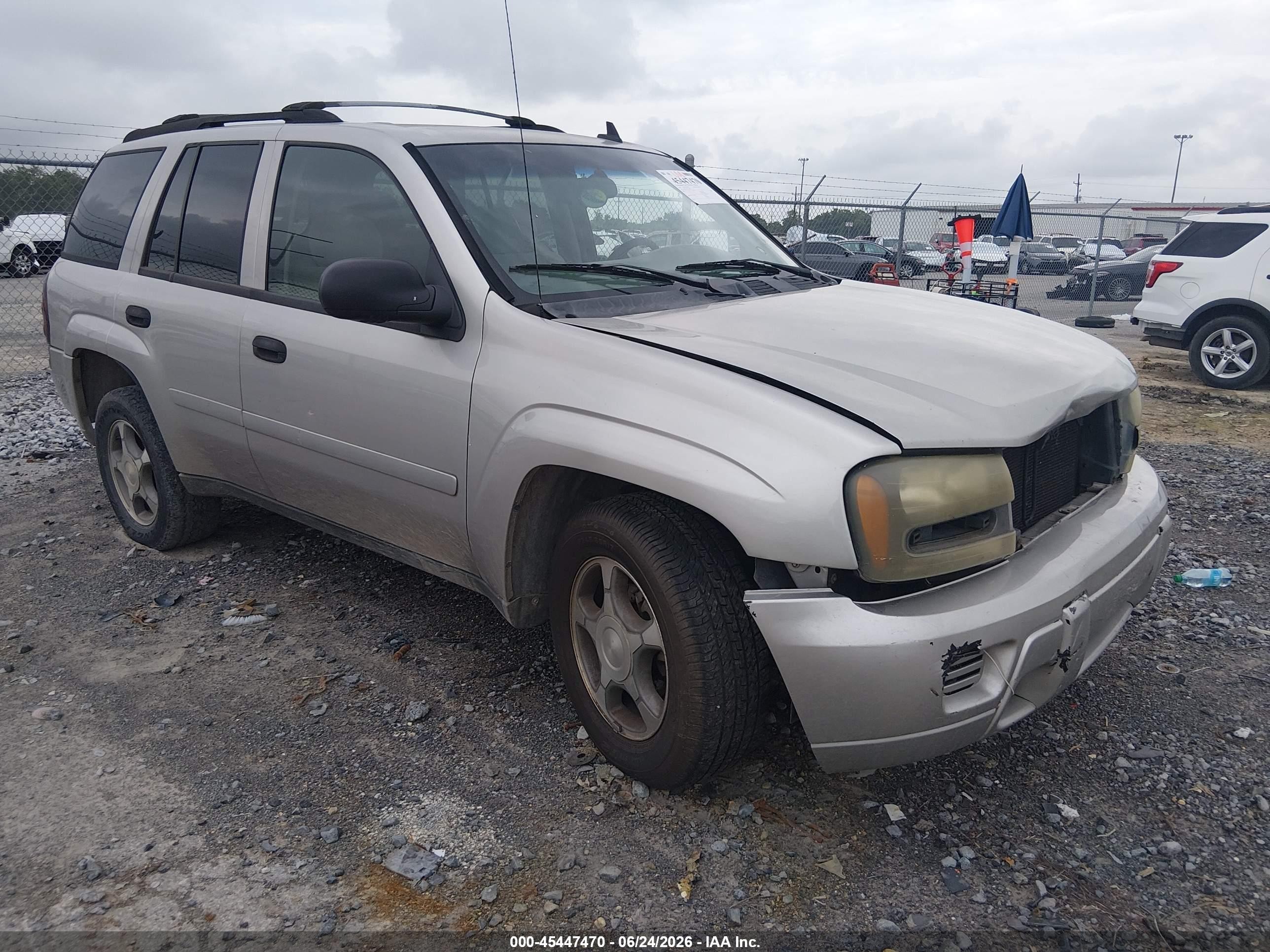 2007 Chevrolet Trailblazer Ls Silver vin: 1GNDS13S472201680
