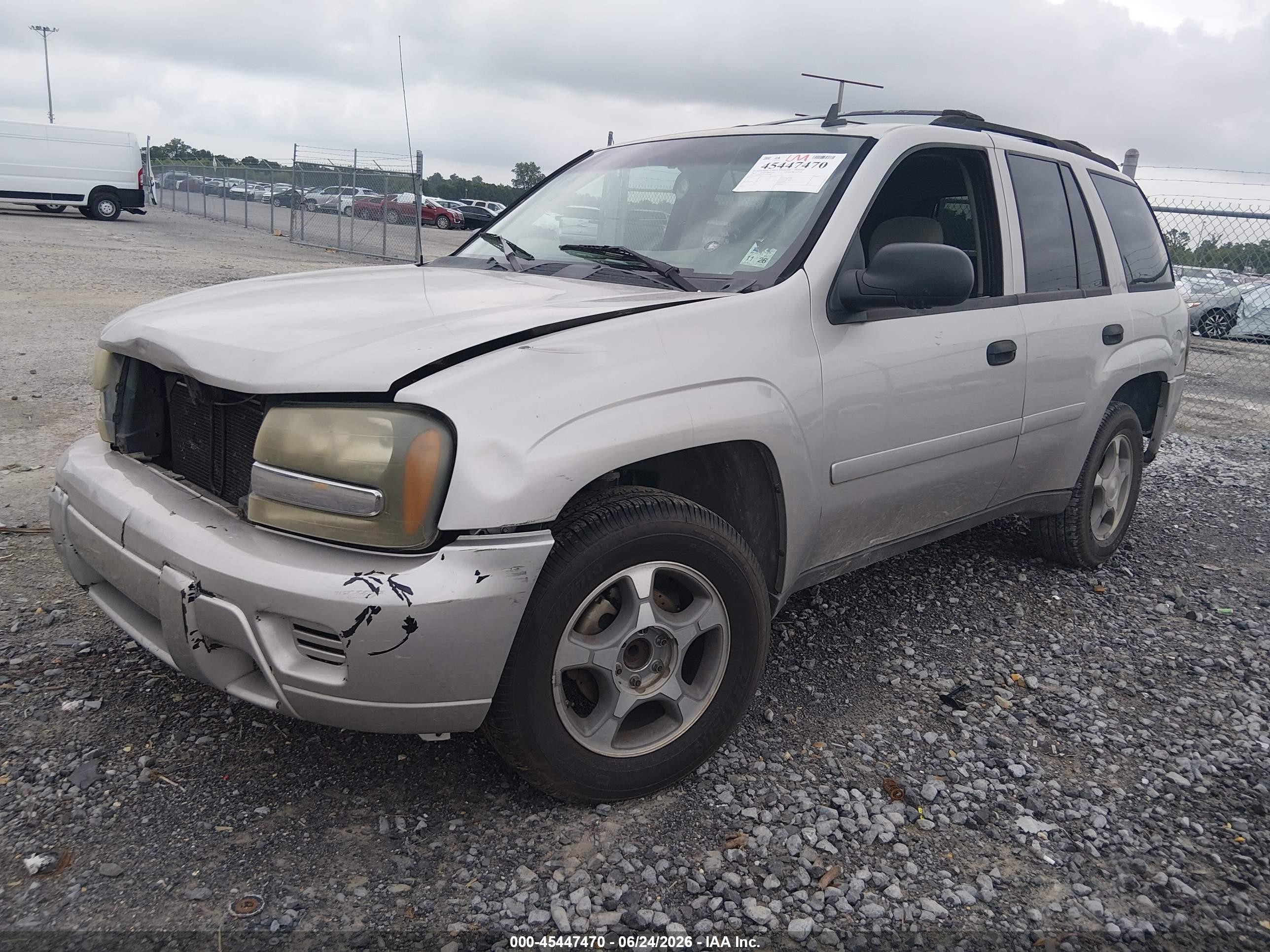 2007 Chevrolet Trailblazer Ls Silver vin: 1GNDS13S472201680