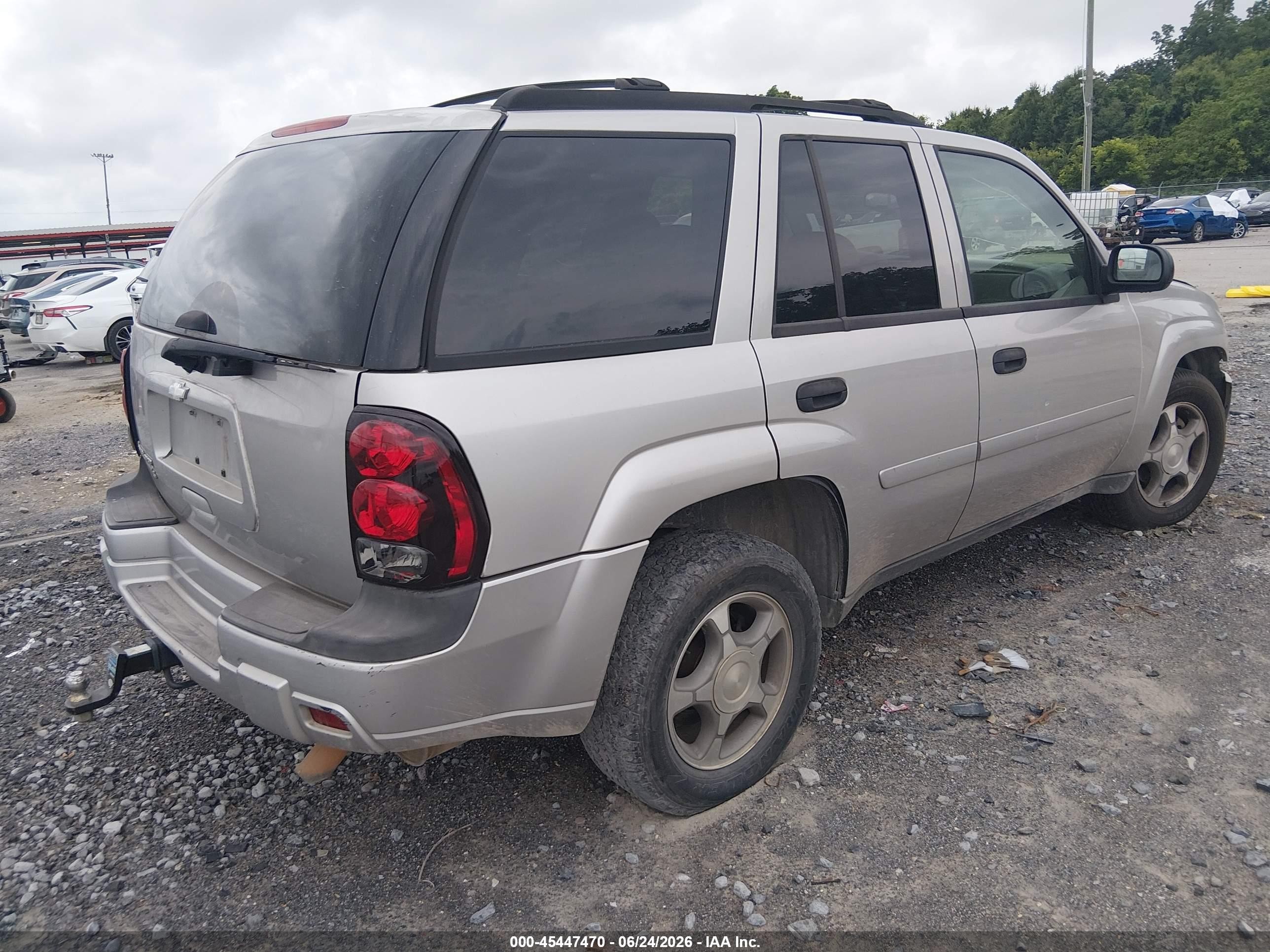 2007 Chevrolet Trailblazer Ls Silver vin: 1GNDS13S472201680
