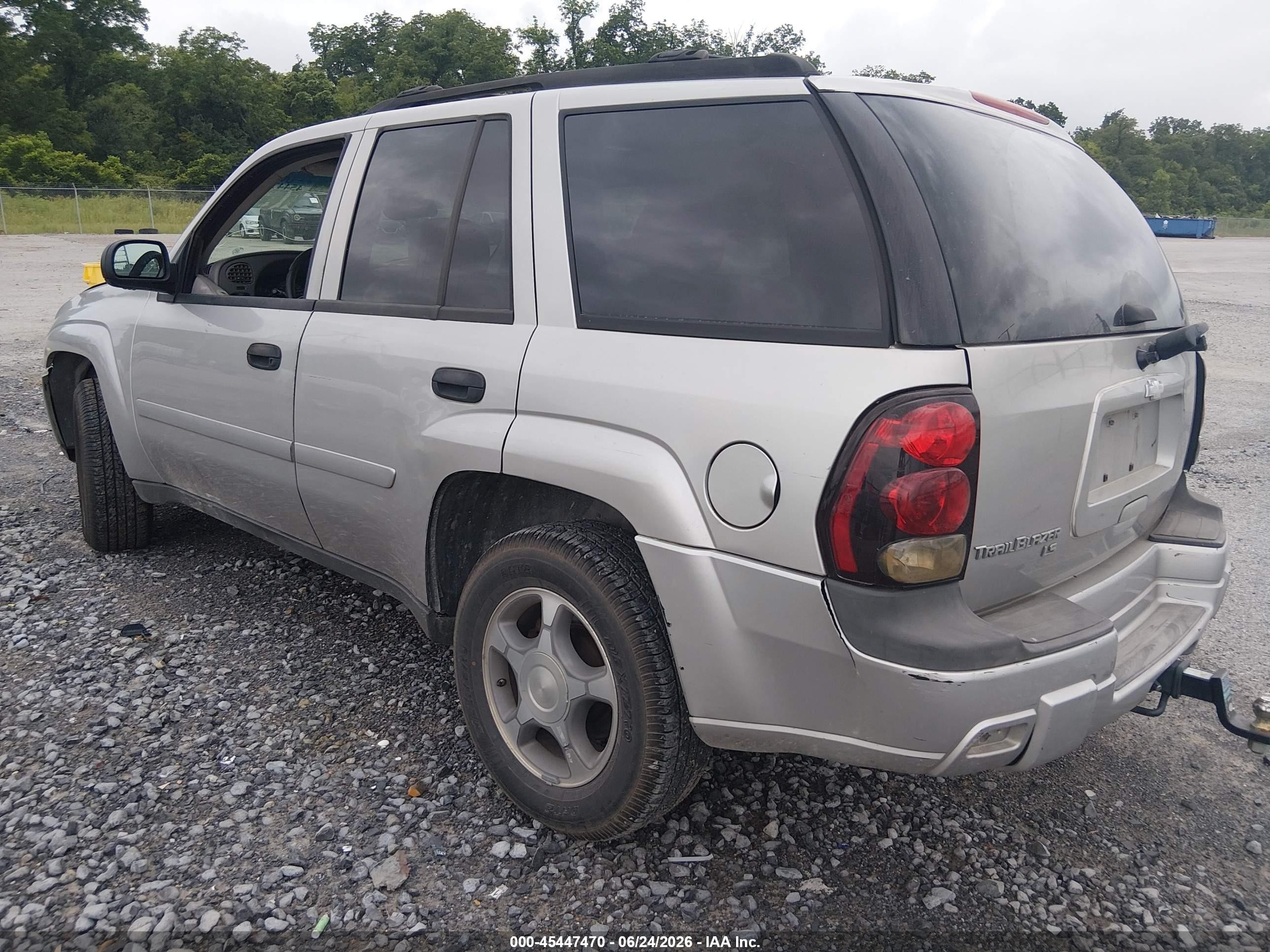2007 Chevrolet Trailblazer Ls Silver vin: 1GNDS13S472201680
