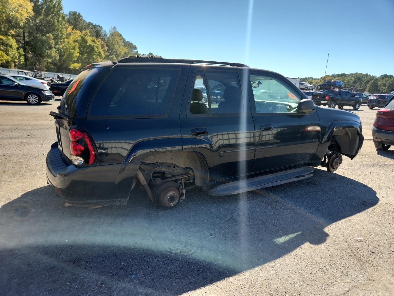 2008 Chevrolet Trailblazer Black vin: 1GNDS13S482219534